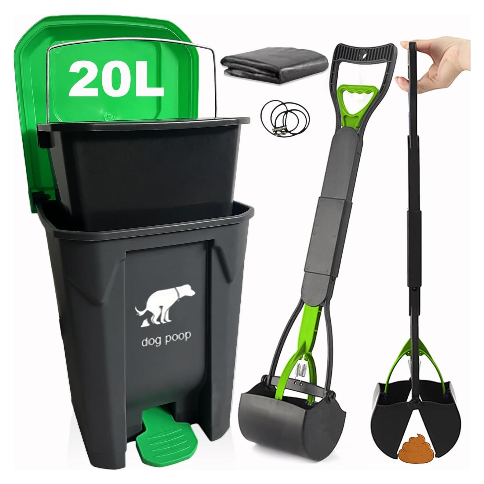 Cubo de Basura Yatmung 20L para Excremento de Perro Exterior