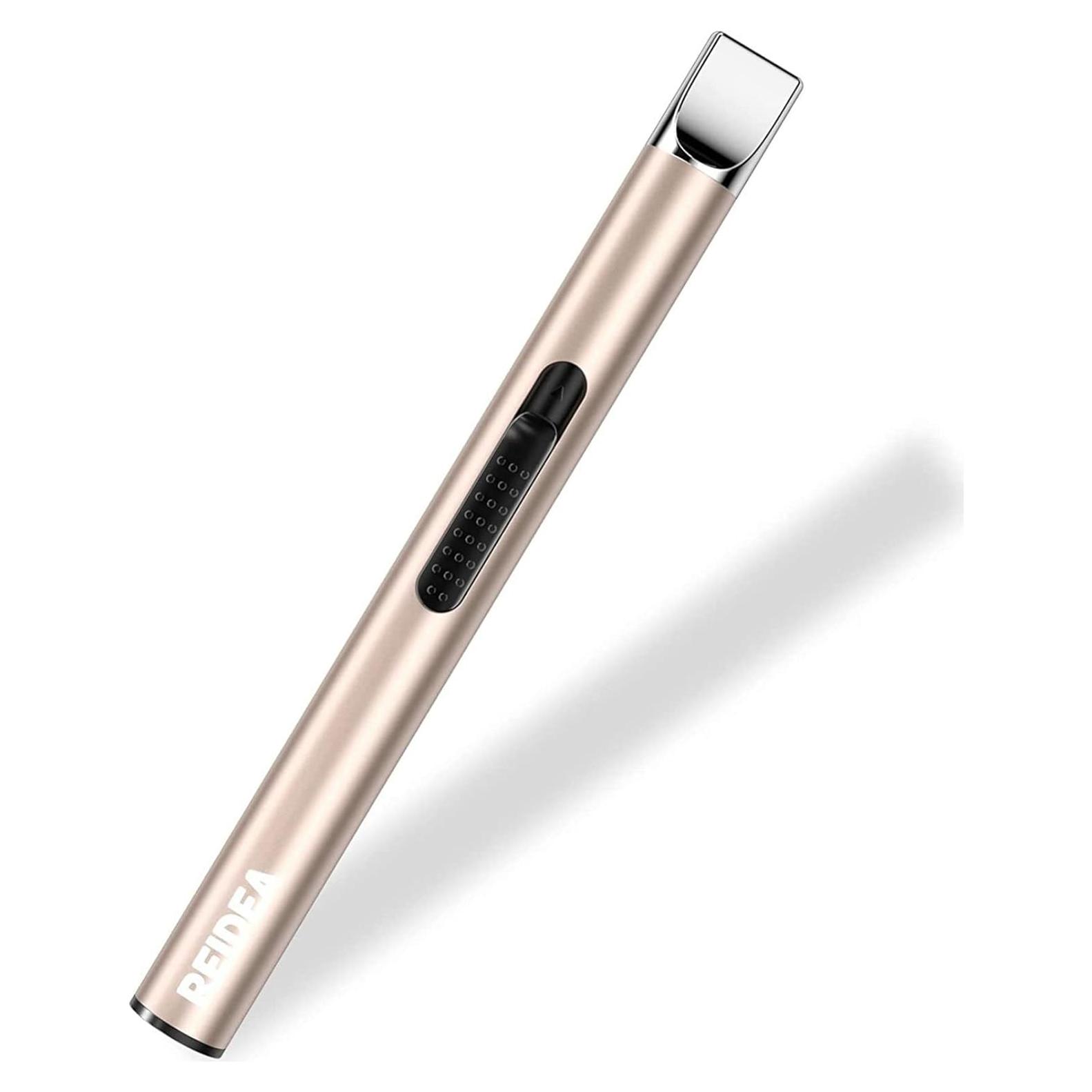 Encendedor Electrónico REIDEA S4 Recargable USB Oro Champán