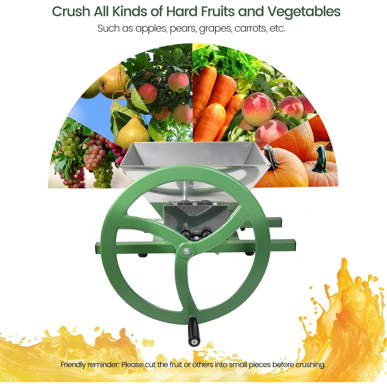 Trituradora de Frutas EJWOX 7L Manual Acero Inoxidable