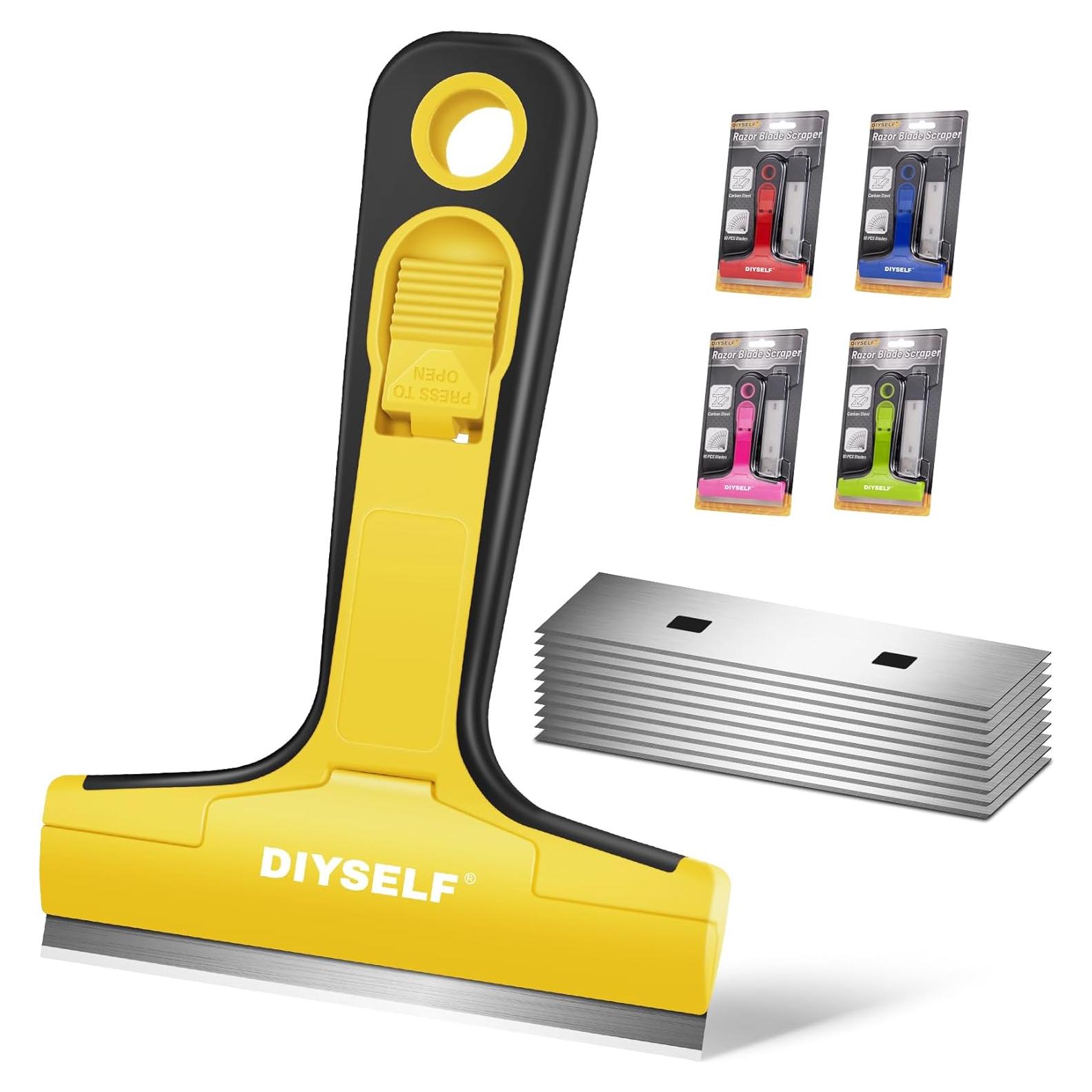 Raspador de Cuchillas DIYSELF con 10 Repuestos - Limpieza Eficaz