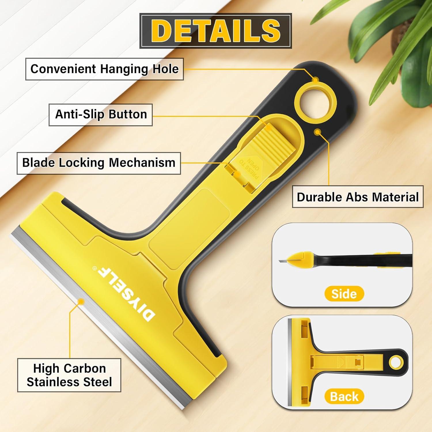 Raspador de Cuchillas DIYSELF con 10 Repuestos - Limpieza Eficaz