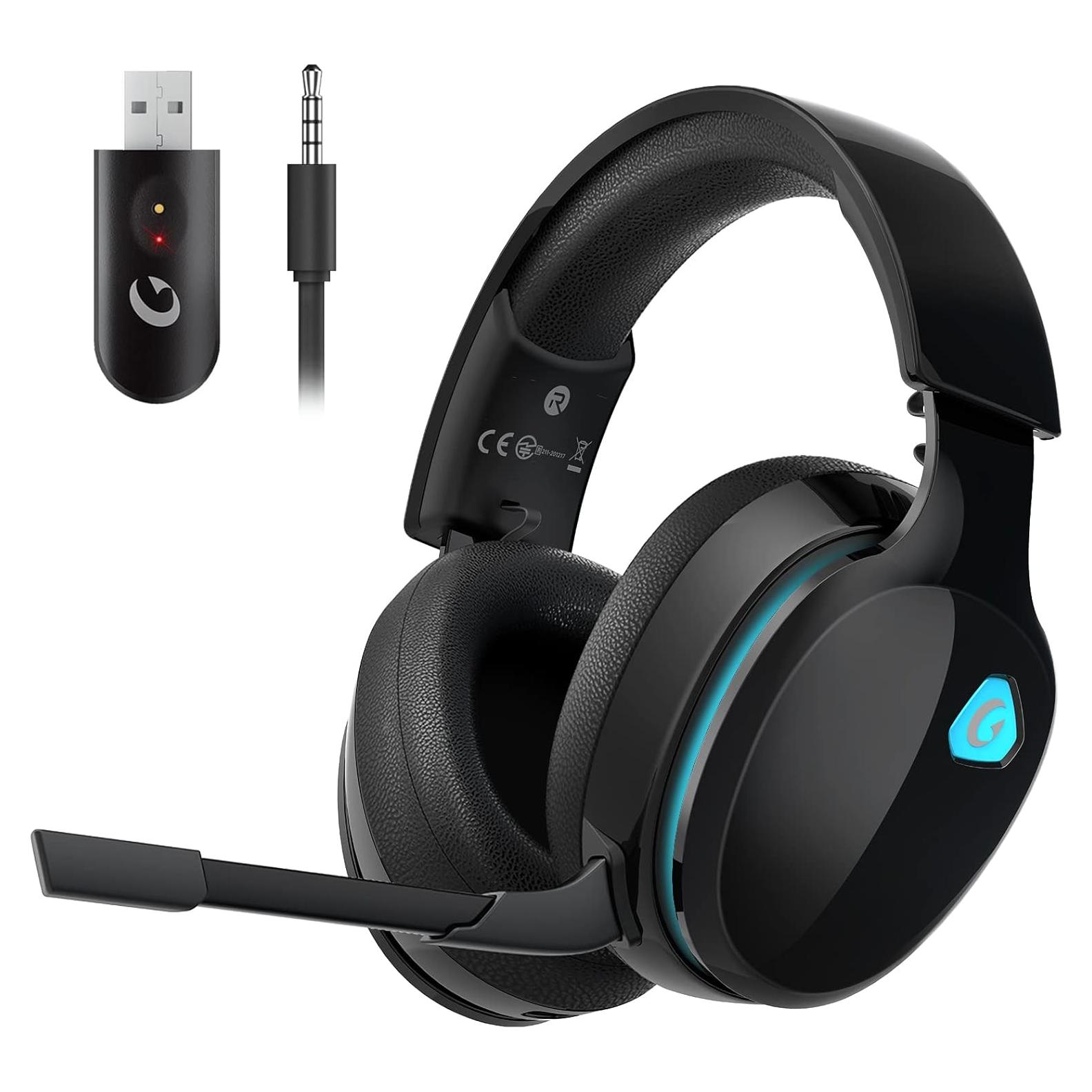 Auriculares Gaming Inalámbricos Gtheos Captain 300 - Negro