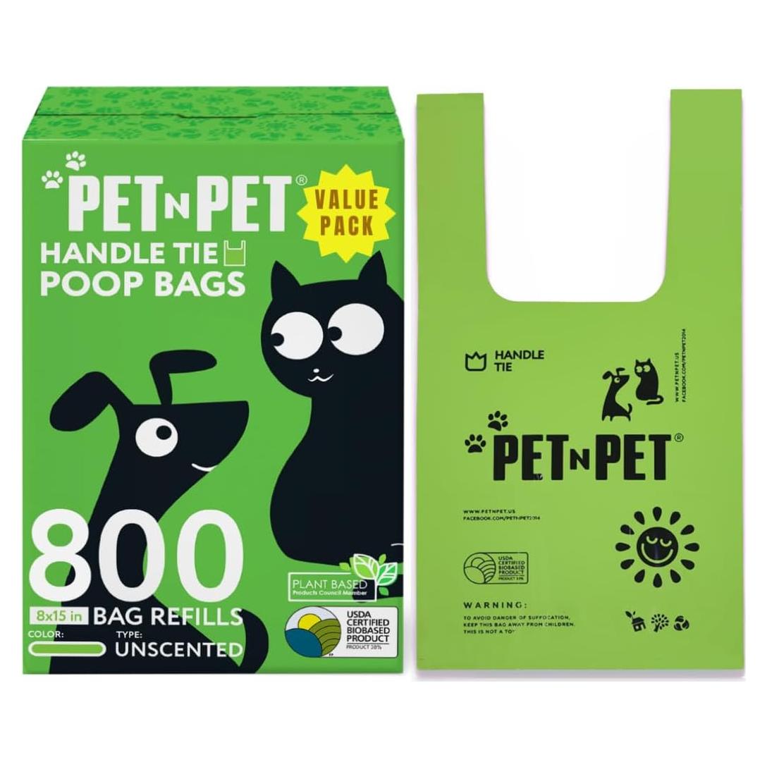 Bolsas de Poop para Perros E-GREEN 800 Cuentas Sin Fragancia