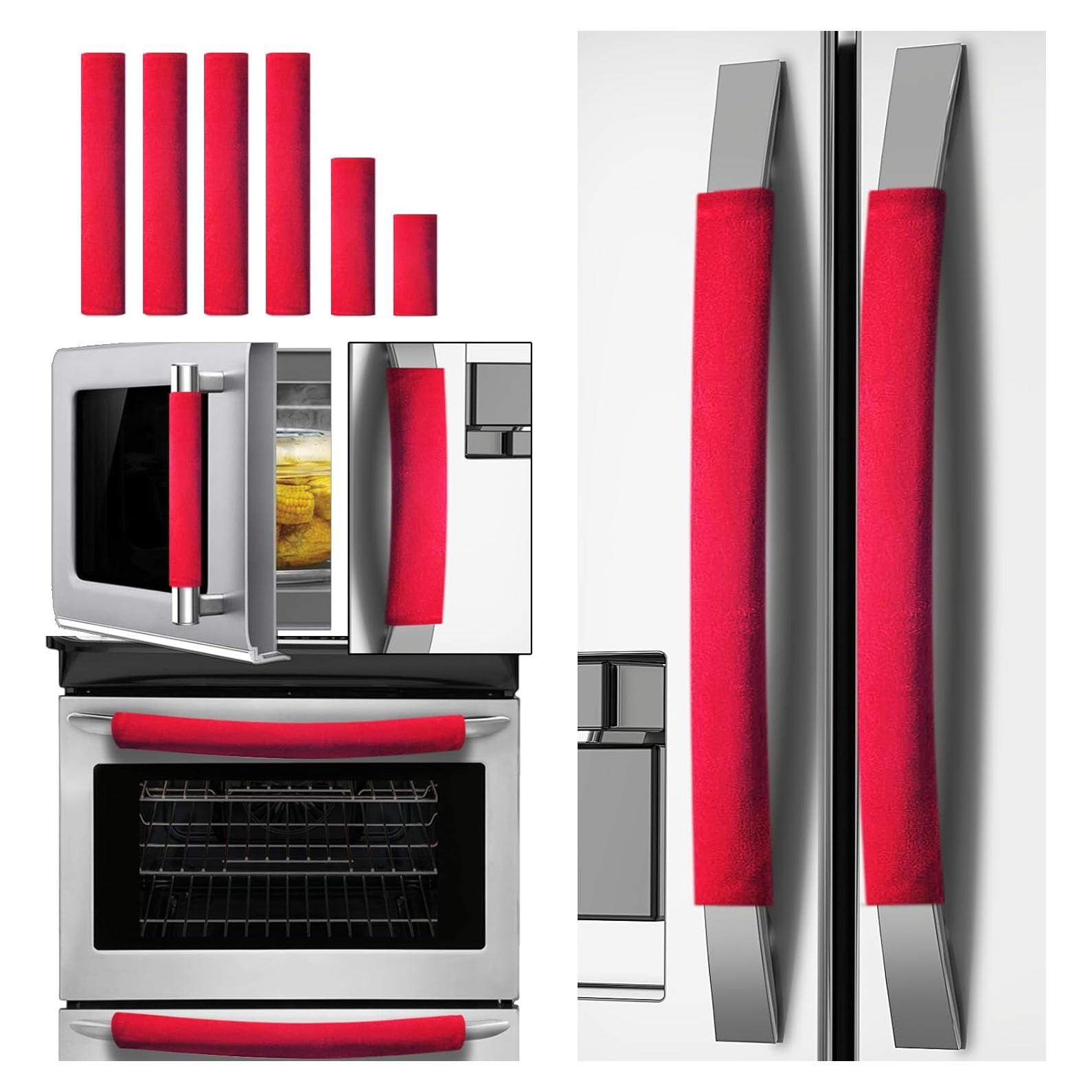 Juego de 6 Fundas de Terciopelo Volecy para Manijas de Refrigerador