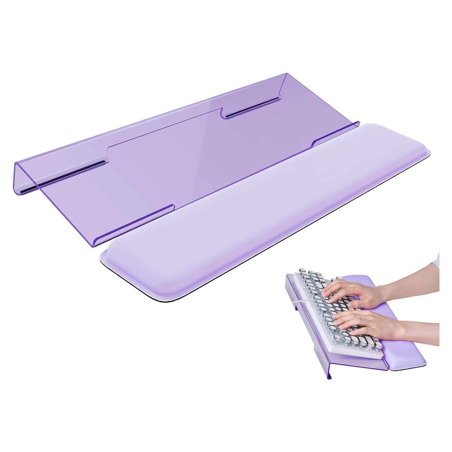 Soporte Ergonómico para Teclado Laborio con Reposamuñecas Púrpura