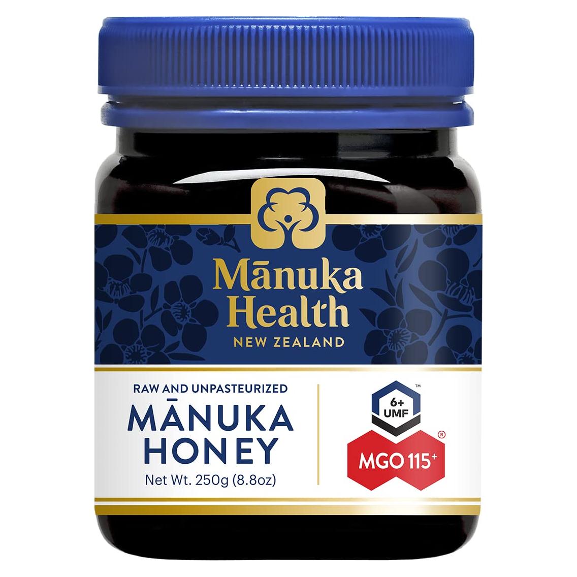 Miel de Manuka Health UMF 6+ MGO 115+ 250g Cruda de Nueva Zelanda