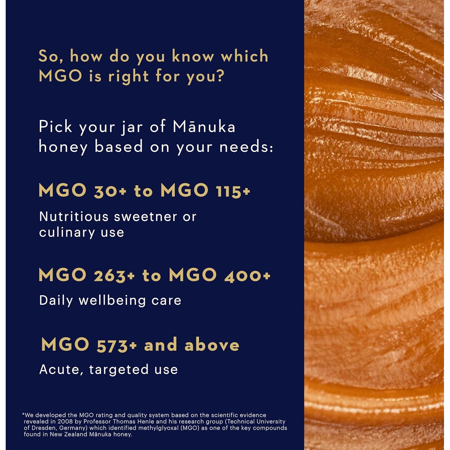 Miel de Manuka Health UMF 6+ MGO 115+ 250g Cruda de Nueva Zelanda