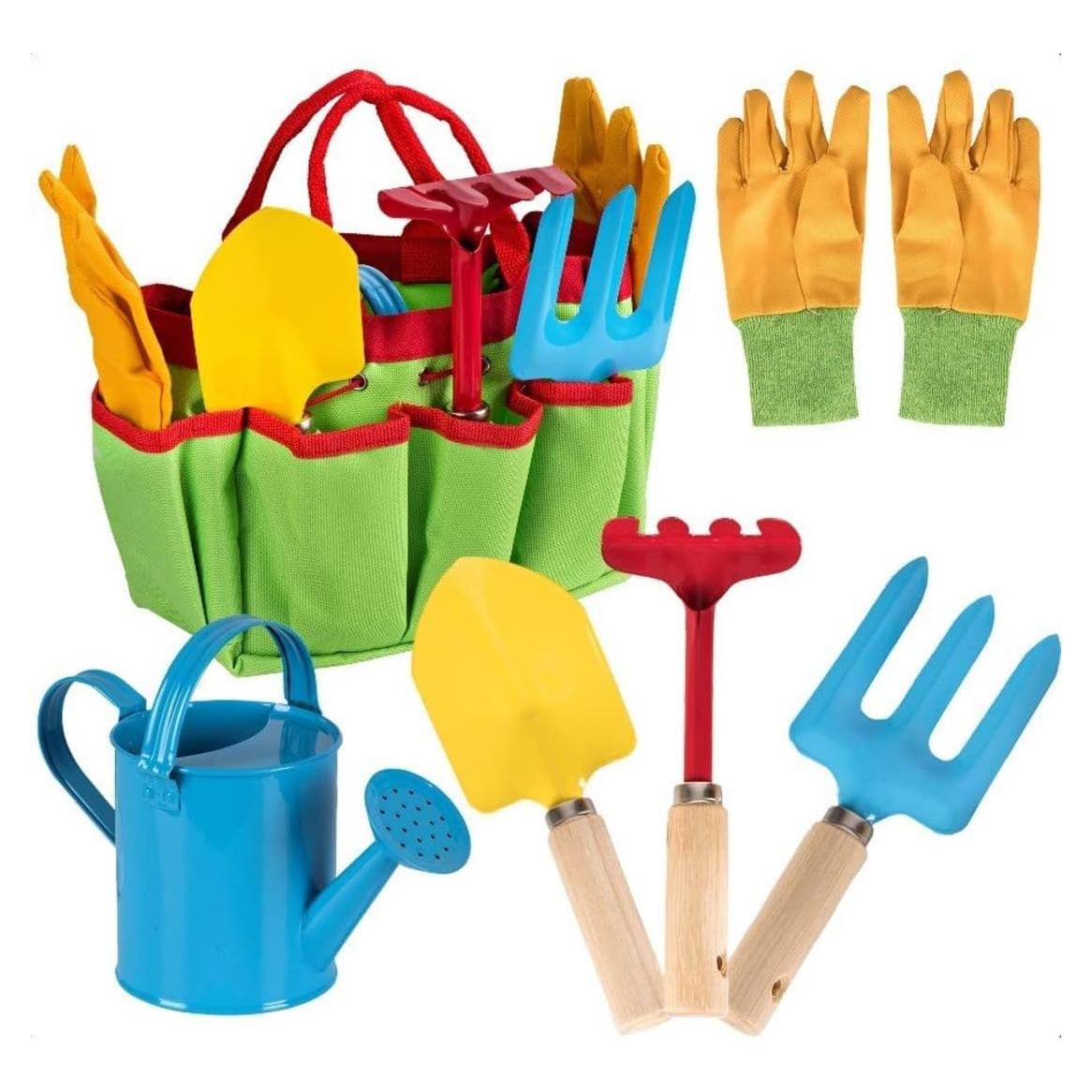 Juego de Jardinería Infantil Toyrifik con Bolsa y Herramientas