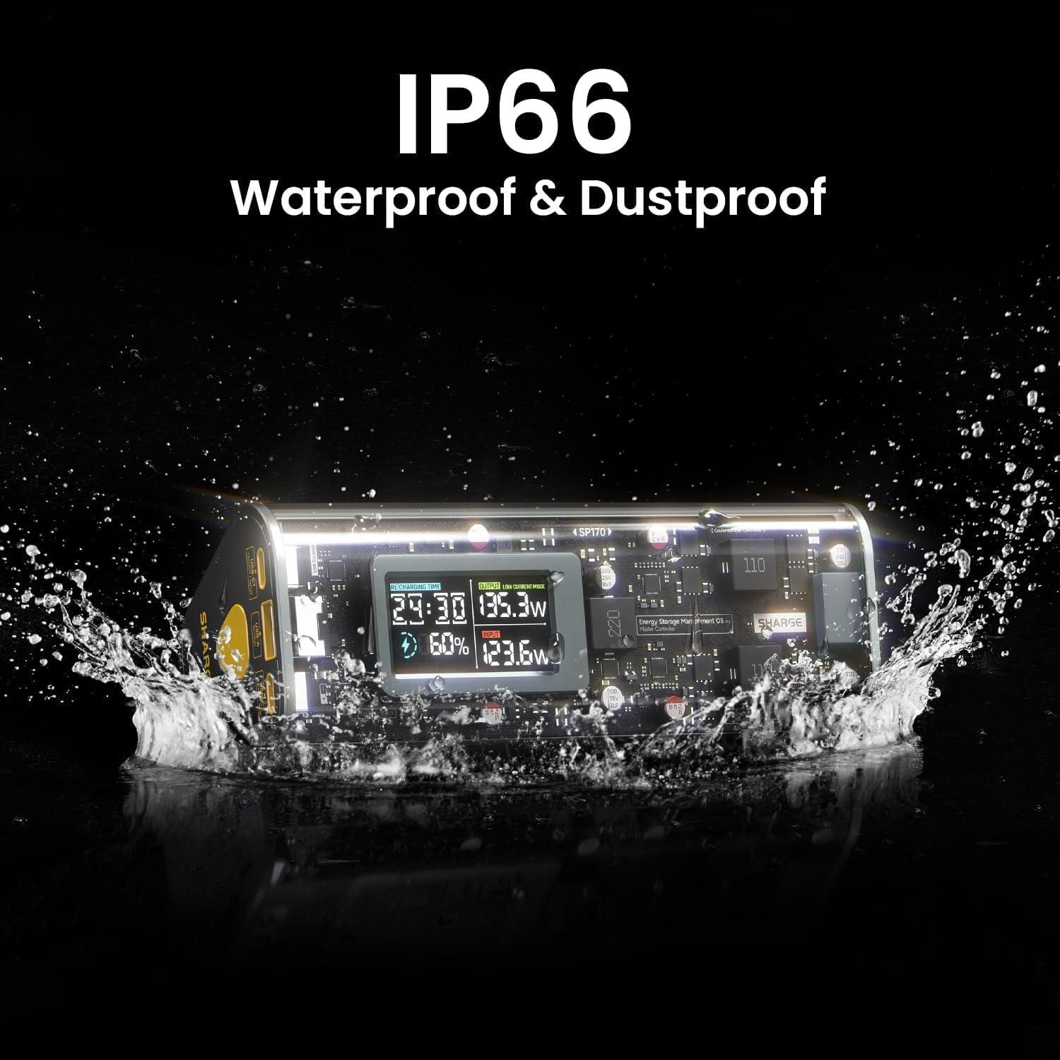 Batería Externa Shargeek 170, 24,000mAh 140W PD3.1 Gris