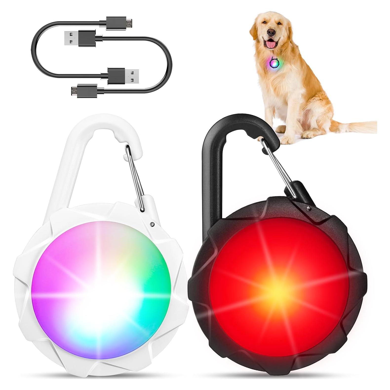 Luces LED para Collares de Perro XIEYOUWXS, Impermeables IP68