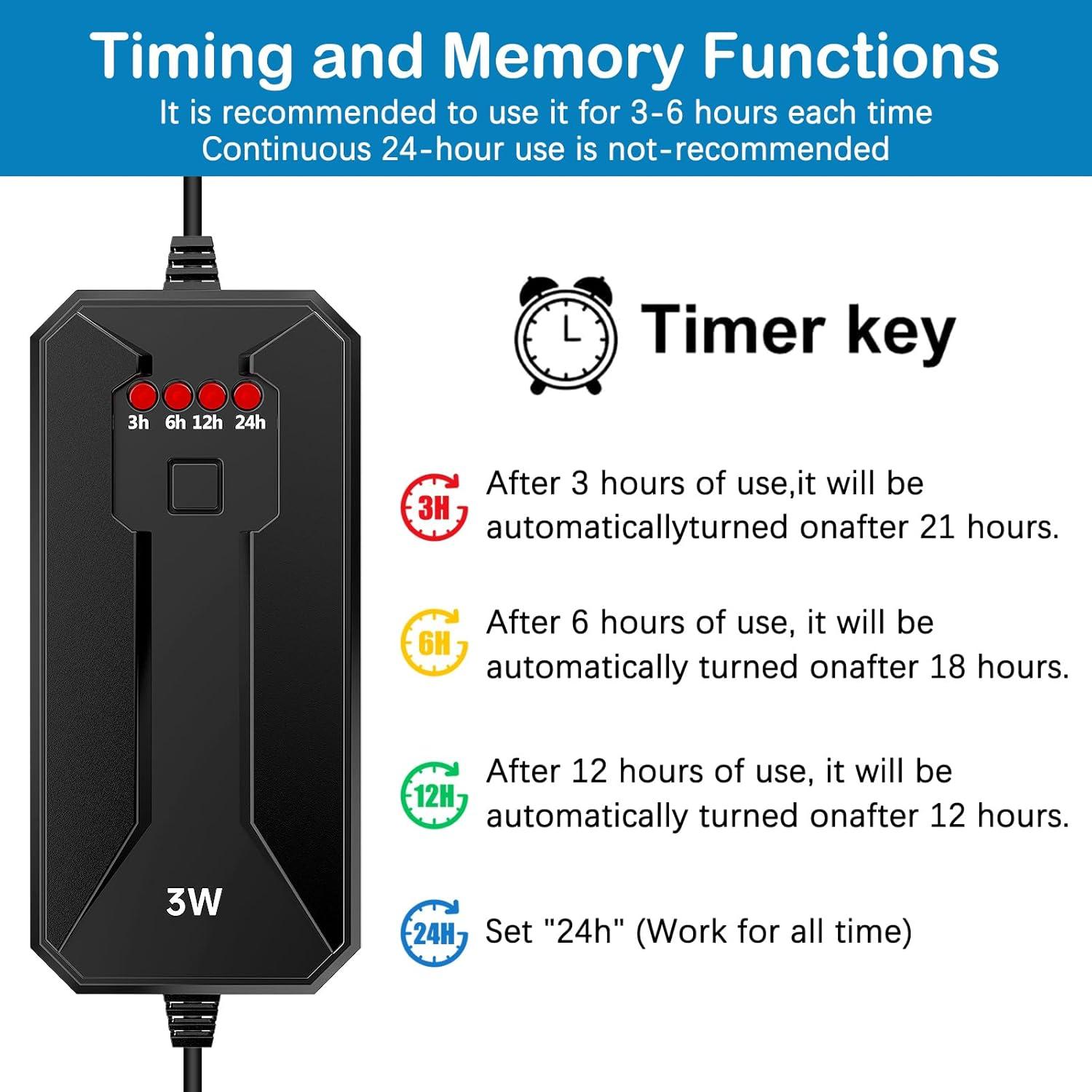 Luz UV de Limpieza de Acuario TAISHAN 3W con Temporizador
