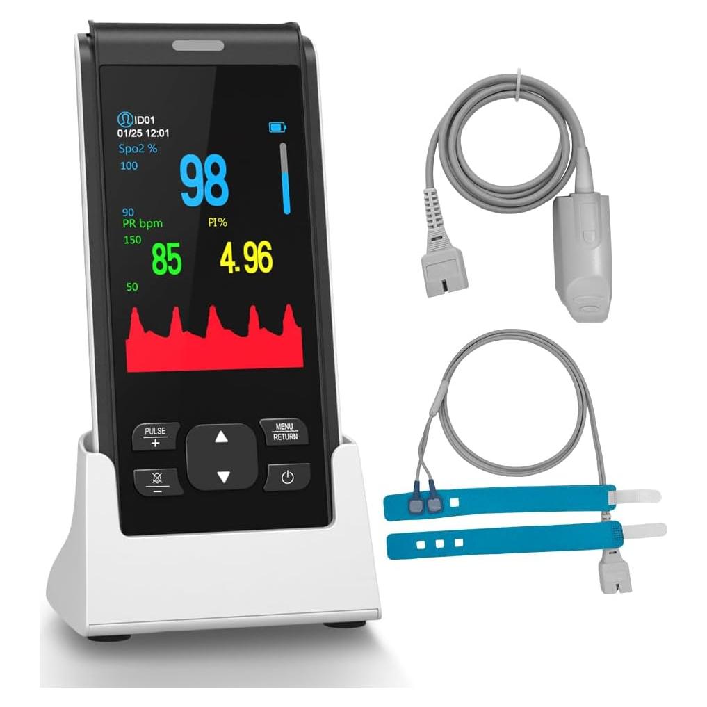 Oxímetro de Pulso HealthTree Recargable para Bebés y Adultos