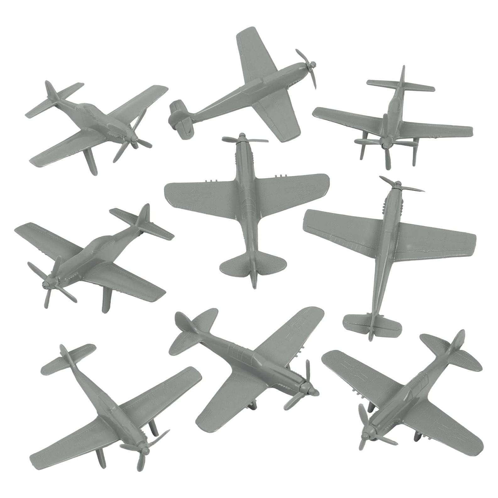 Aviones de Combate TimMee WWII 9pzas Gris 1:100