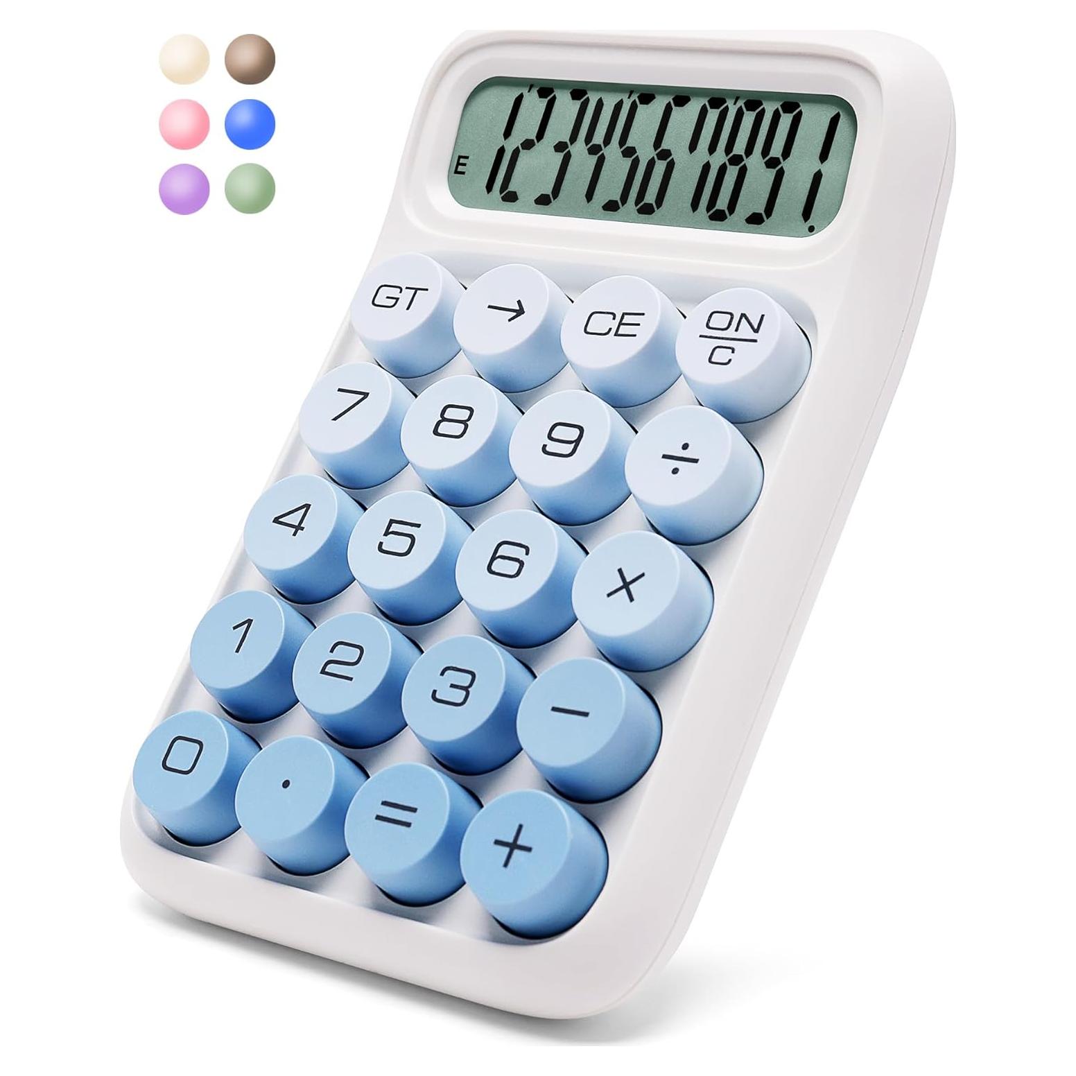 Calculadora Exlliy Q13 Mecánica 10 Dígitos Azul