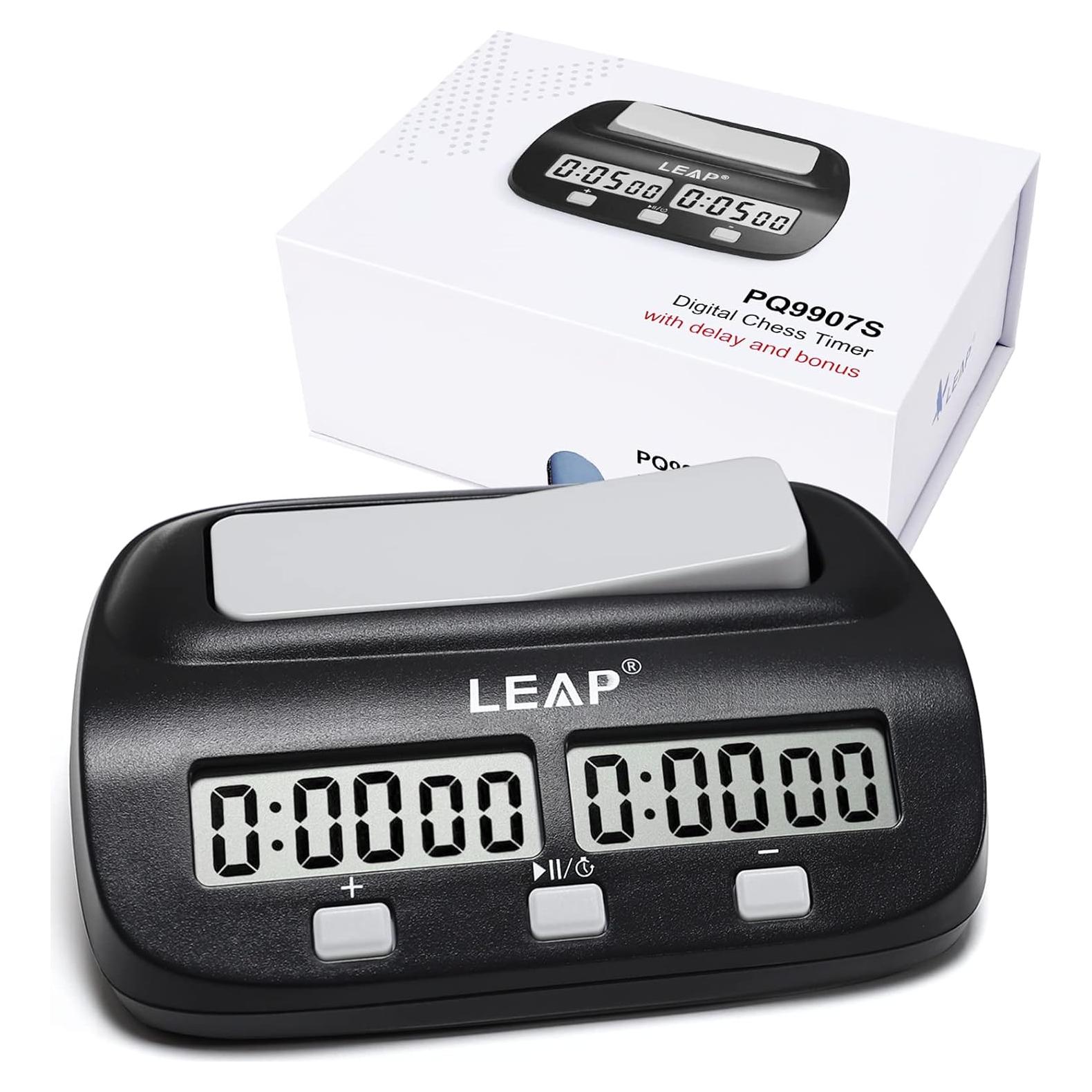 Reloj de Ajedrez LEAP Digital Profesional Negro