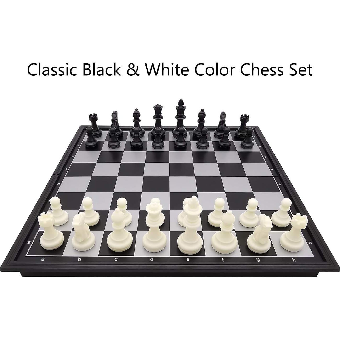 Juego de Ajedrez Magnético Fuhengli Plegable 24.9x24.9 cm