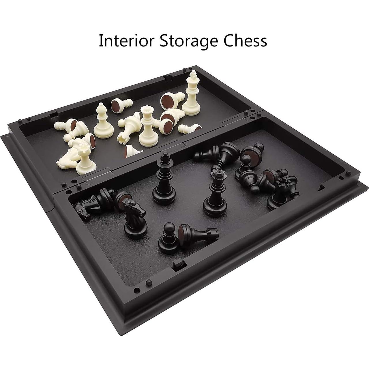 Juego de Ajedrez Magnético Fuhengli Plegable 24.9x24.9 cm