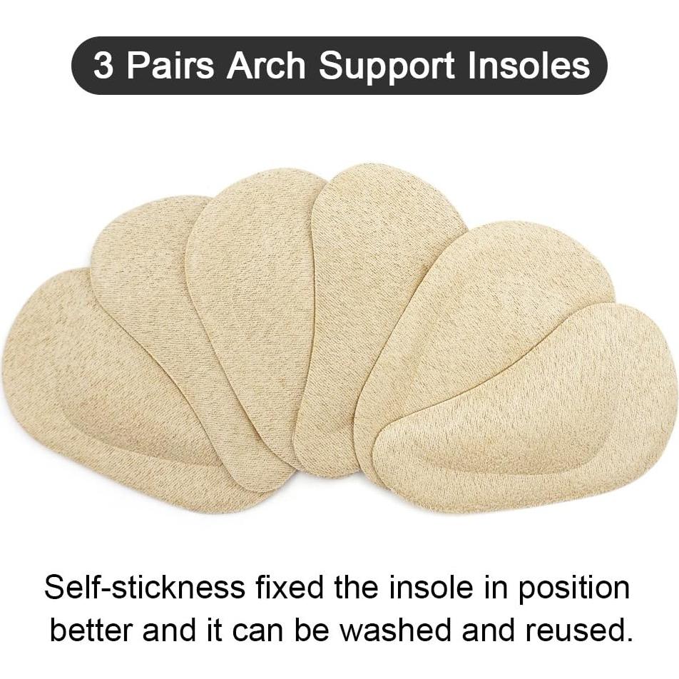 Plantillas de soporte para arco Dr. Foot - 3 pares beige