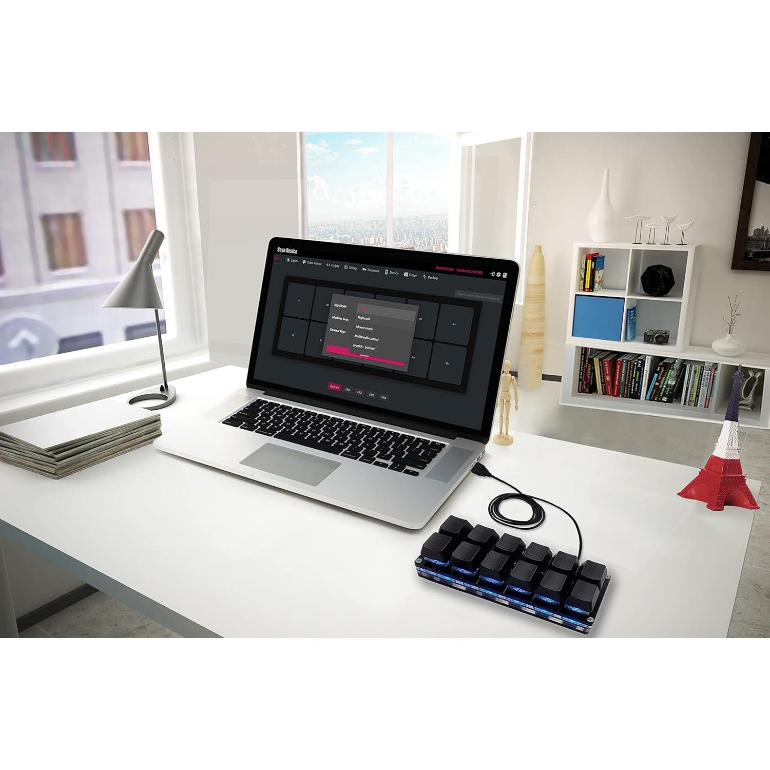 Teclado mecánico USB-C para juegos N/C 12 teclas programable