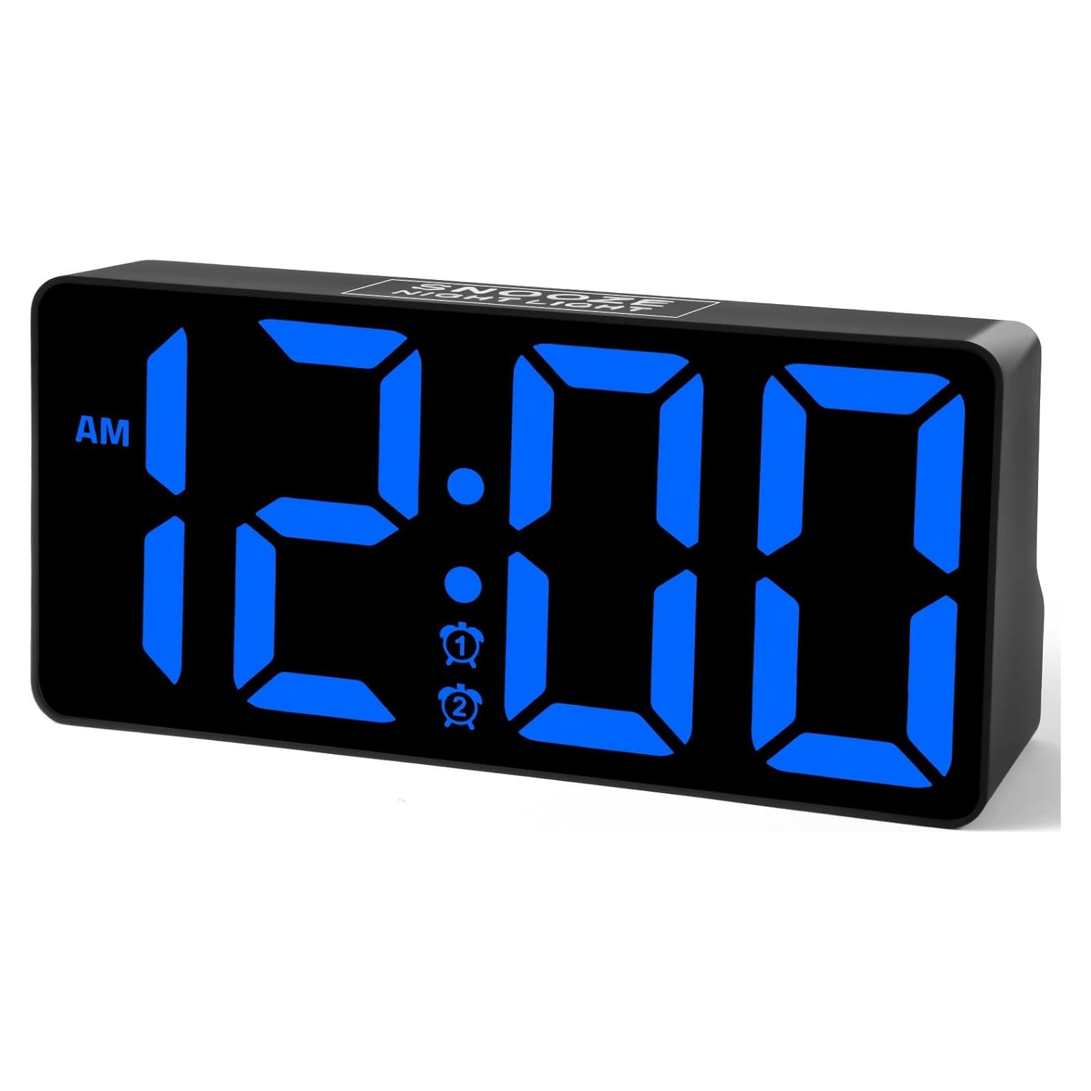 Reloj Despertador Digital PPLEE con Pantalla LED 7" y Carga USB