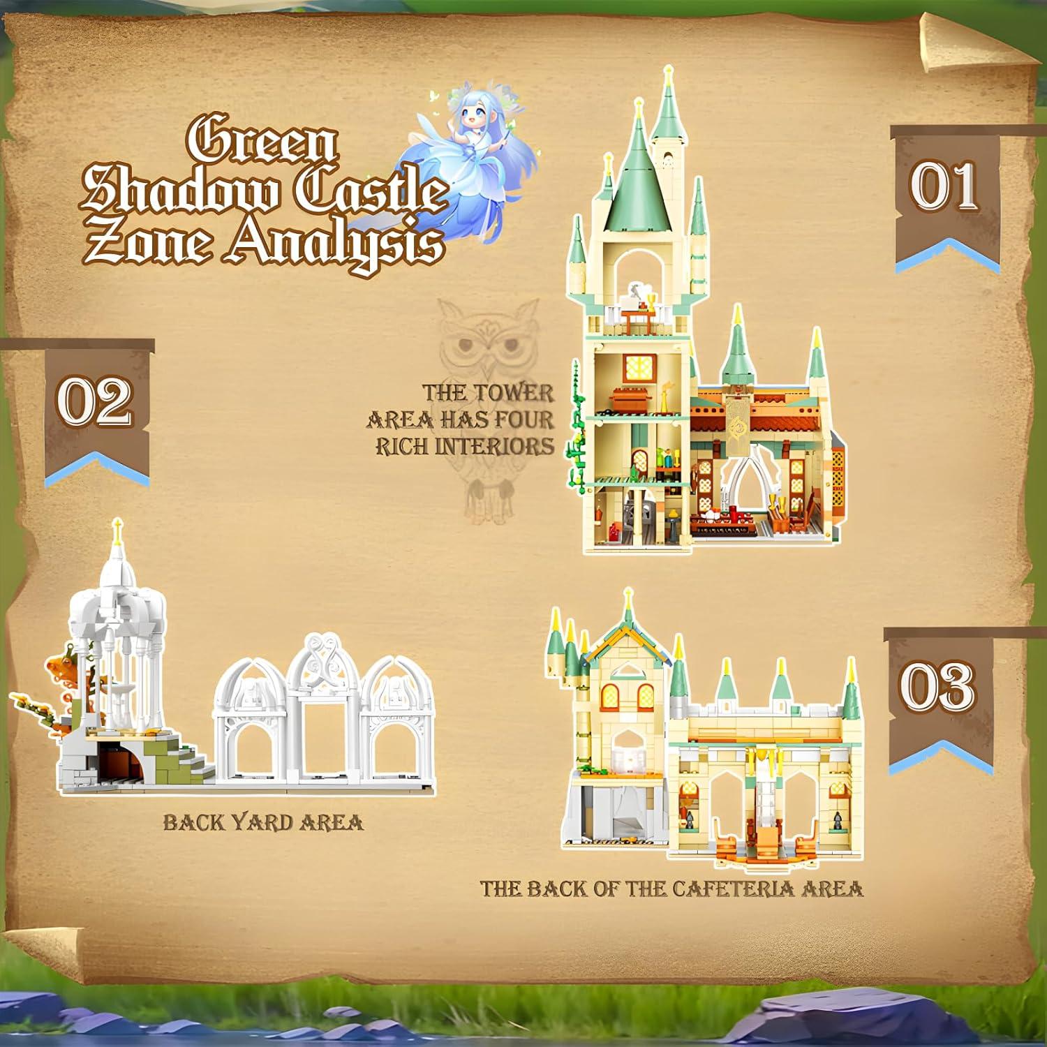 Bloques de Construcción Castillo Medieval LED 1555 Piezas