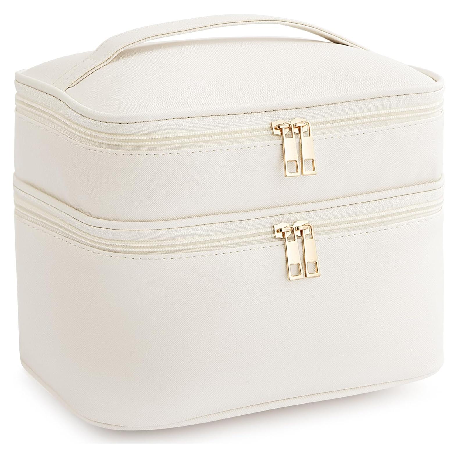 Bolsa de Maquillaje de Viaje HBlife Grande Beige Impermeable