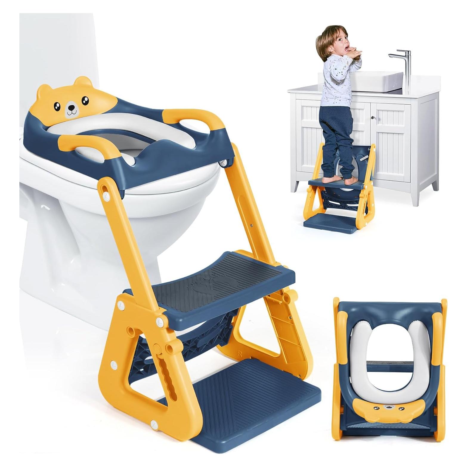 Asiento de Entrenamiento para Baño 2-en-1 Orzbow Ajustable