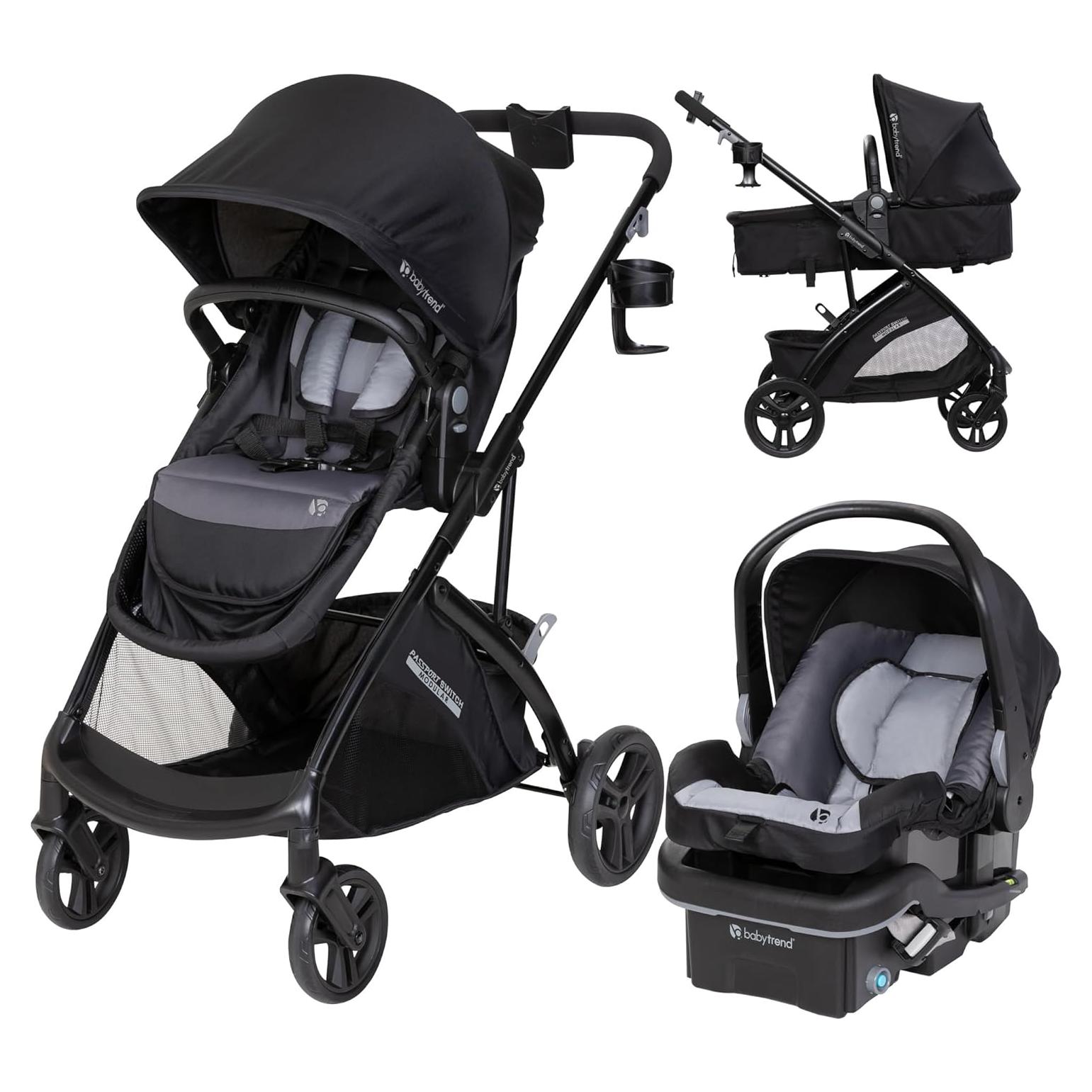 Cochecito Modular Baby Trend Passport Switch 6 en 1 Negro