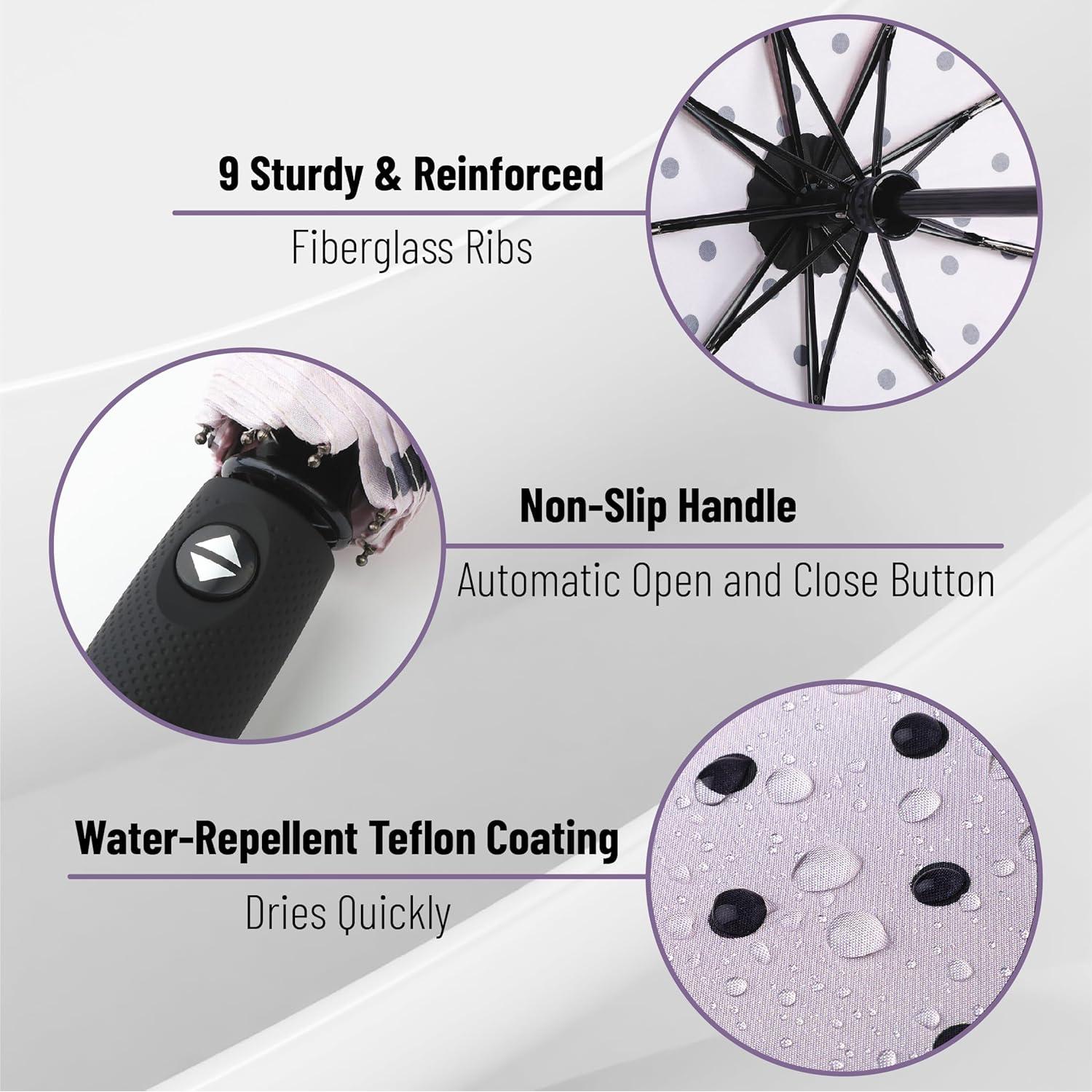 Paraguas Mr. Pen Automático Compacto a Prueba de Viento