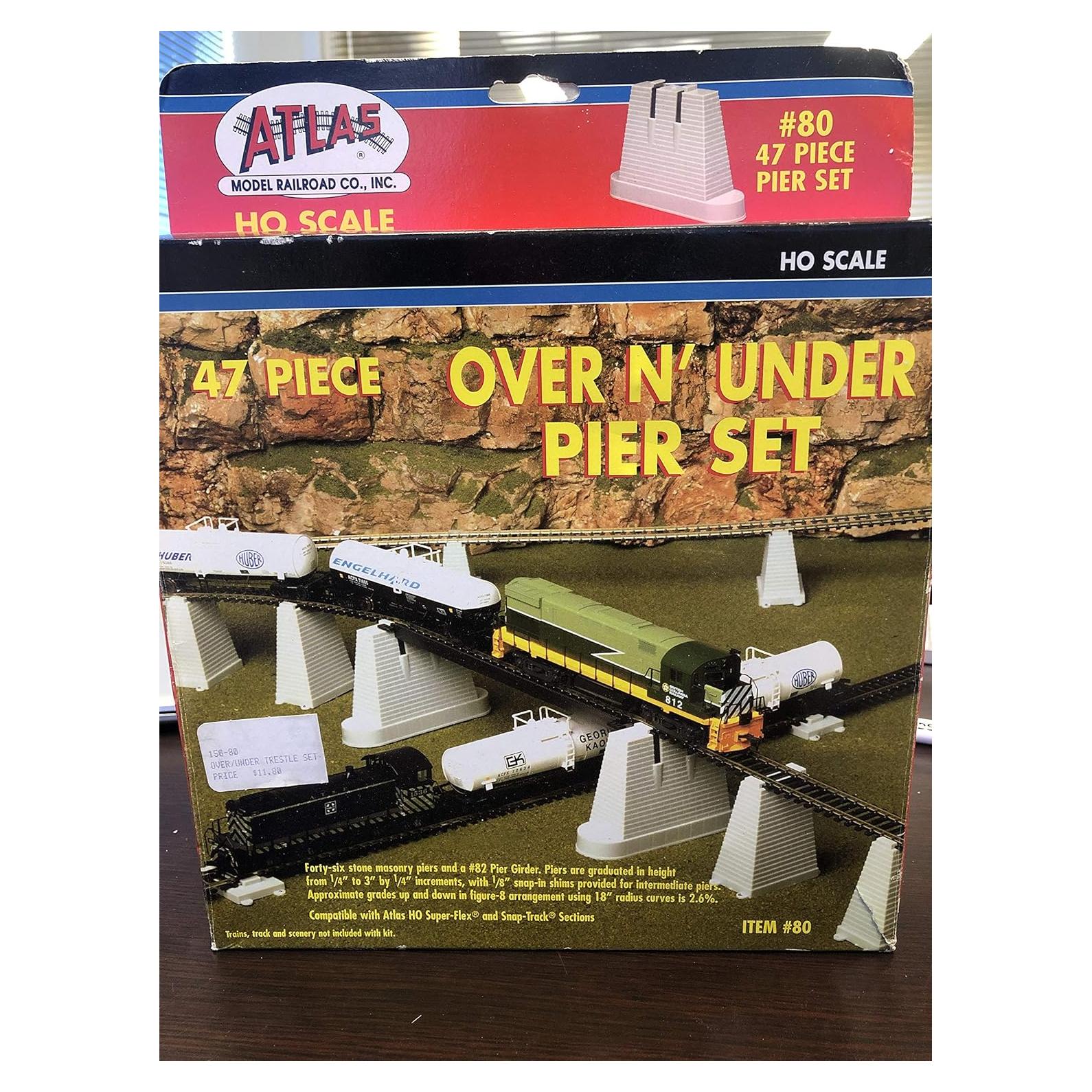 Juego de Pilares Escala HO Atlas 47 Piezas Mampostería