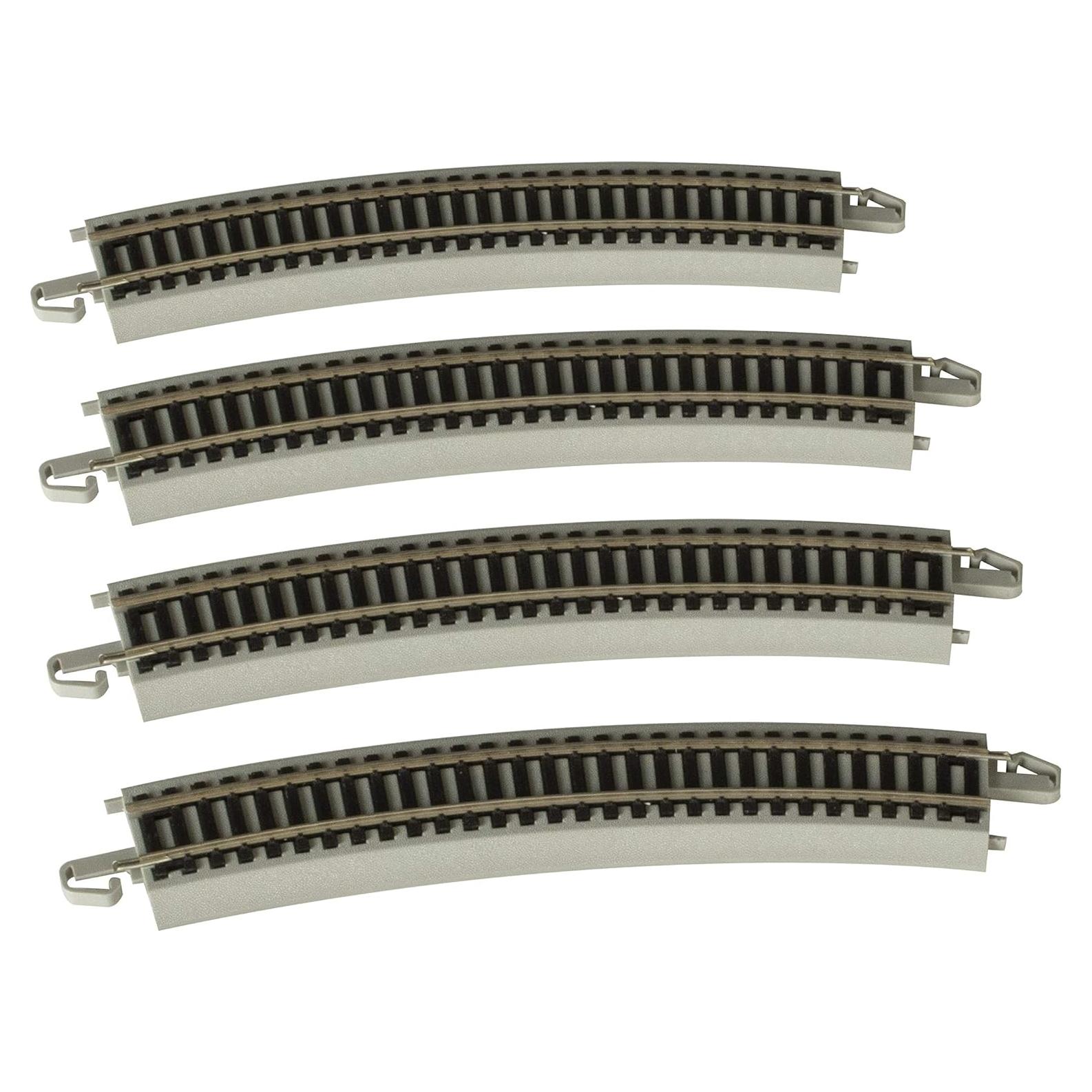 Bachmann Pista Curva E-Z Track 55,88 cm Riel Níquel HO