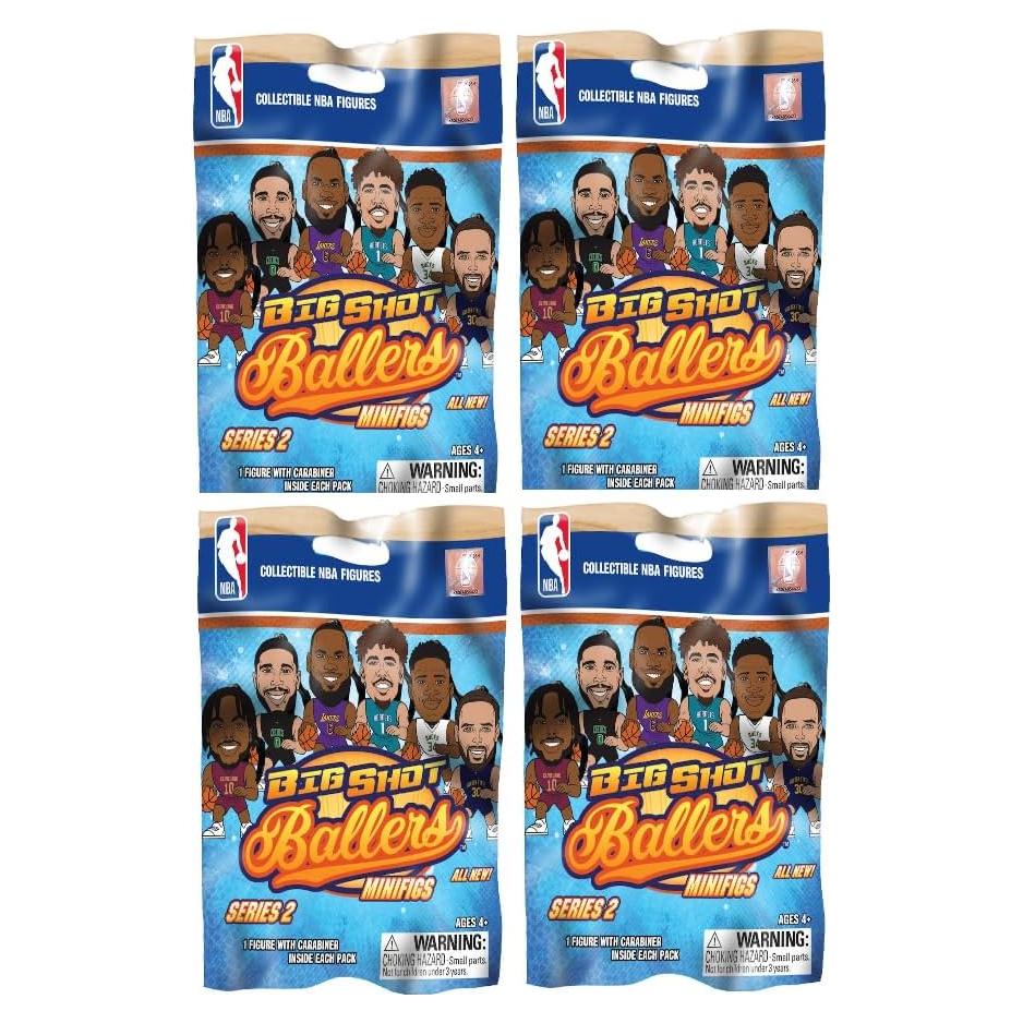 Conjunto de Figuras NBA Big Shot Ballers - Paquete de 4
