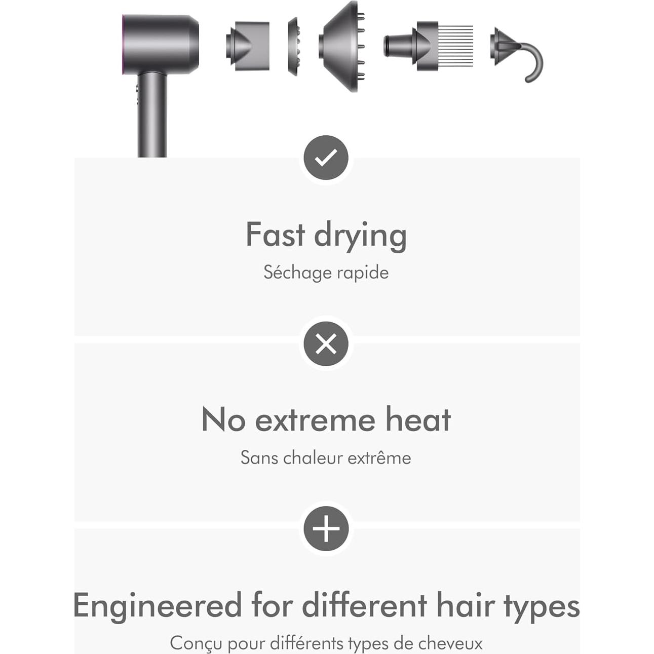 Secador de pelo Dyson Supersonic Hierro/Fucsia 0.82kg