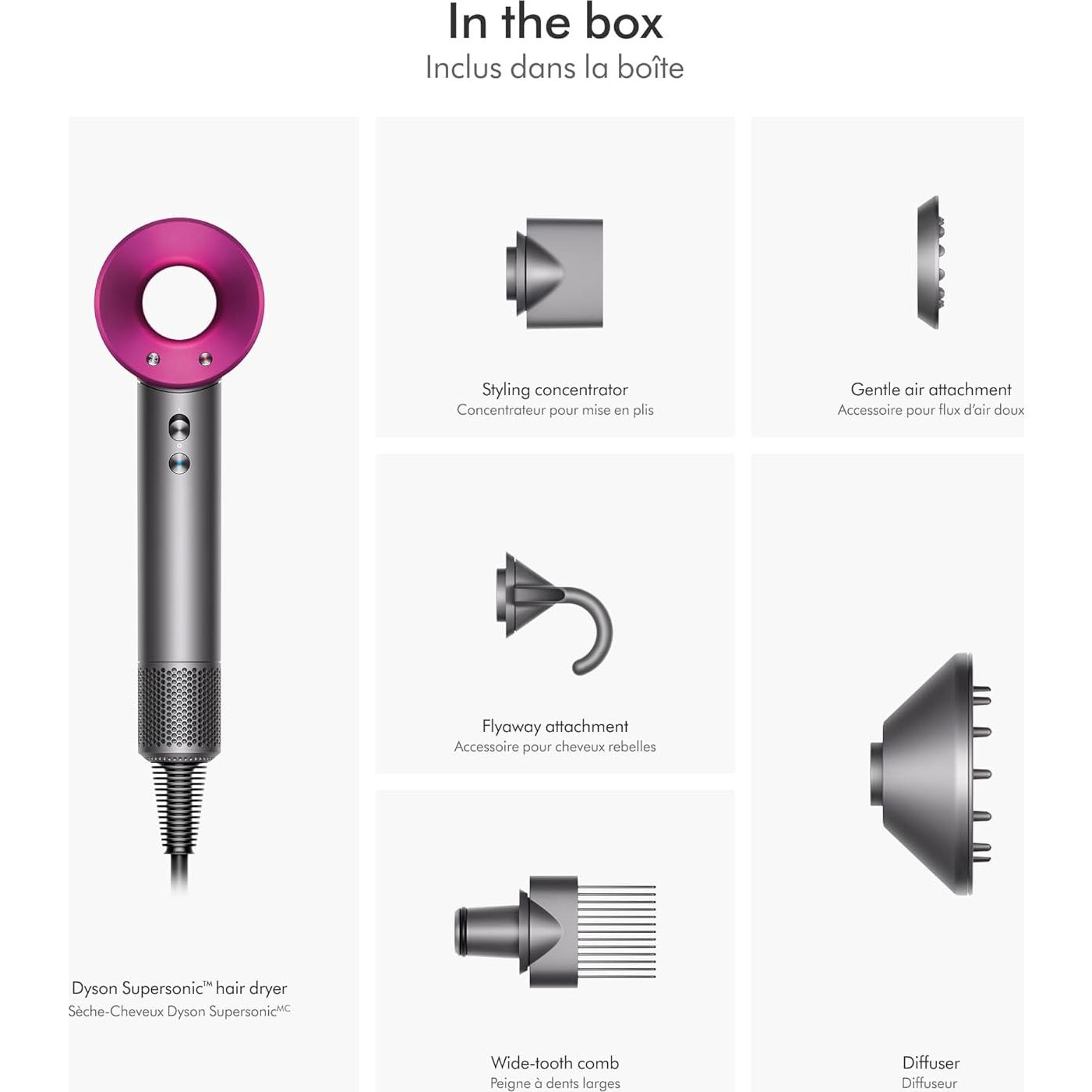 Secador de pelo Dyson Supersonic Hierro/Fucsia 0.82kg