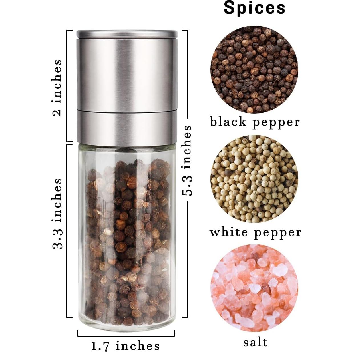 Juego de Molinillos de Pimienta Gulex® Manual Ajustable