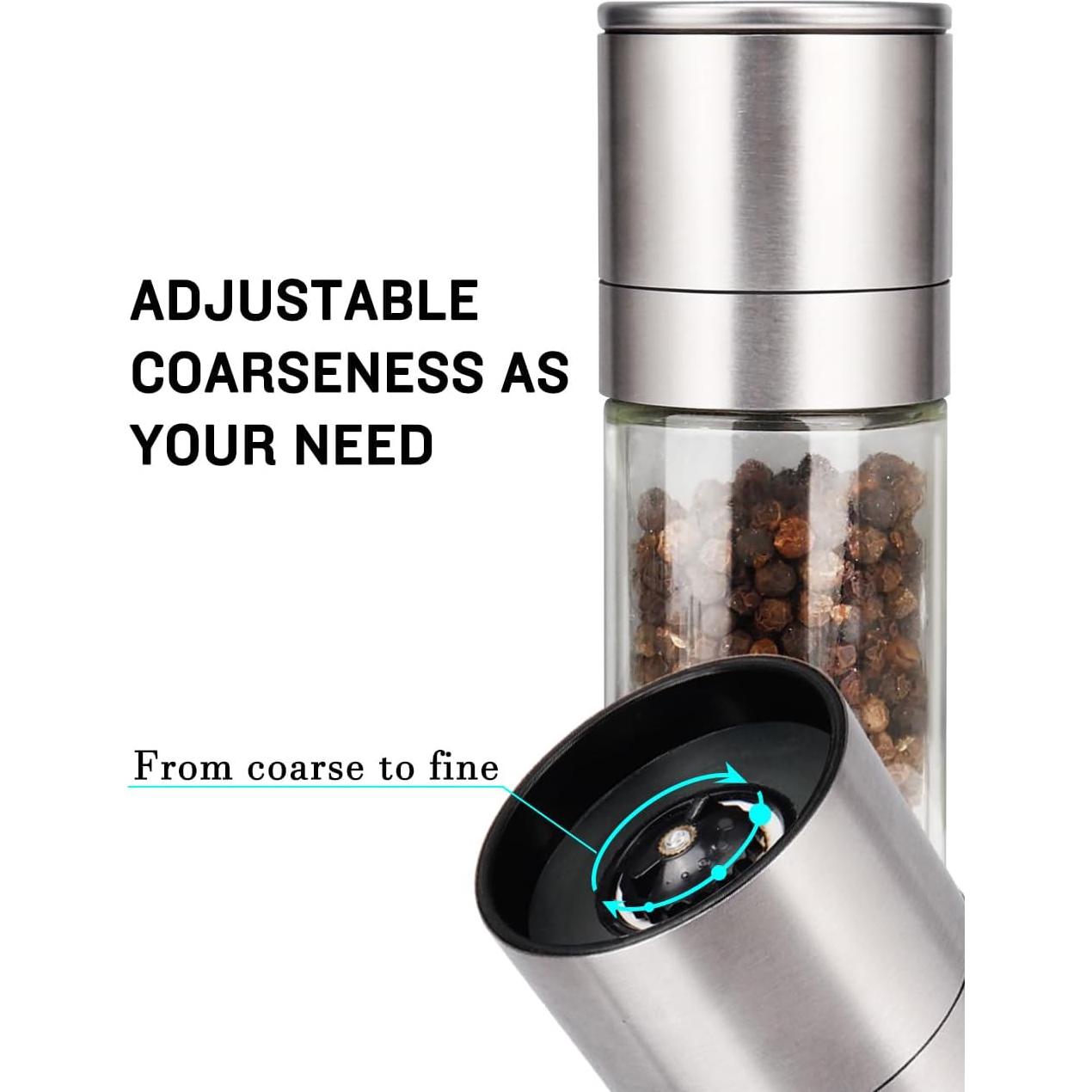 Juego de Molinillos de Pimienta Gulex® Manual Ajustable