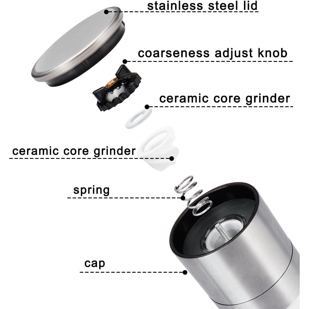 Juego de Molinillos de Pimienta Gulex® Manual Ajustable