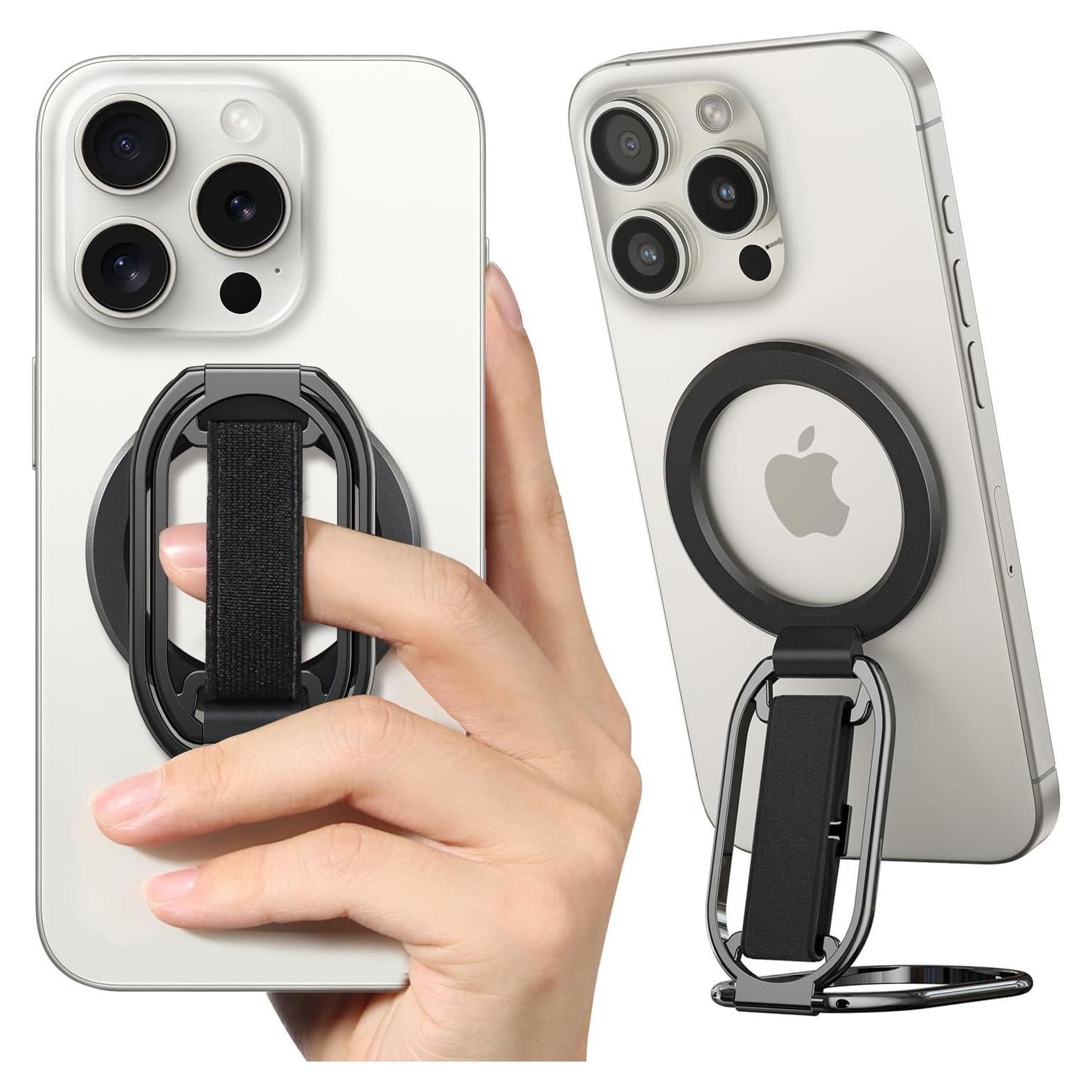 Soporte Magnético para iPhone MagSafe SUPERONE 4-en-1 Negro