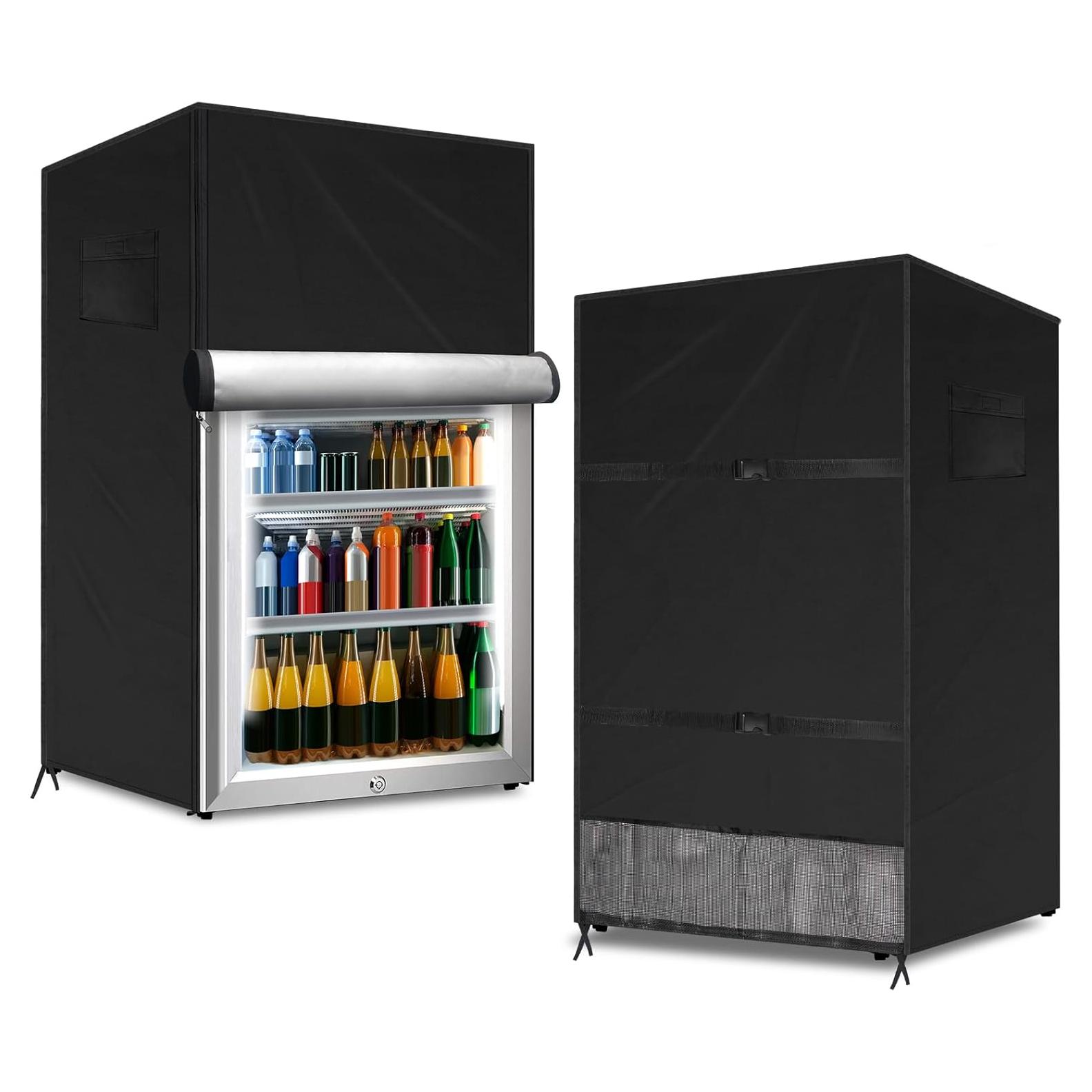 Cubierta para Refrigerador Vertical Coldairsoap 56x58x86cm Negra