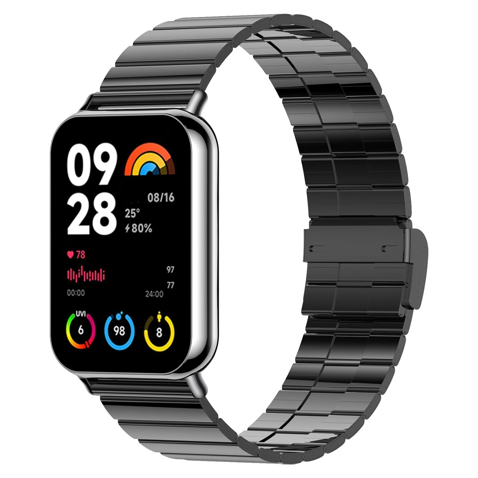 Correa de Metal Harikiri para Xiaomi Smart Band 9 Pro/8 Pro