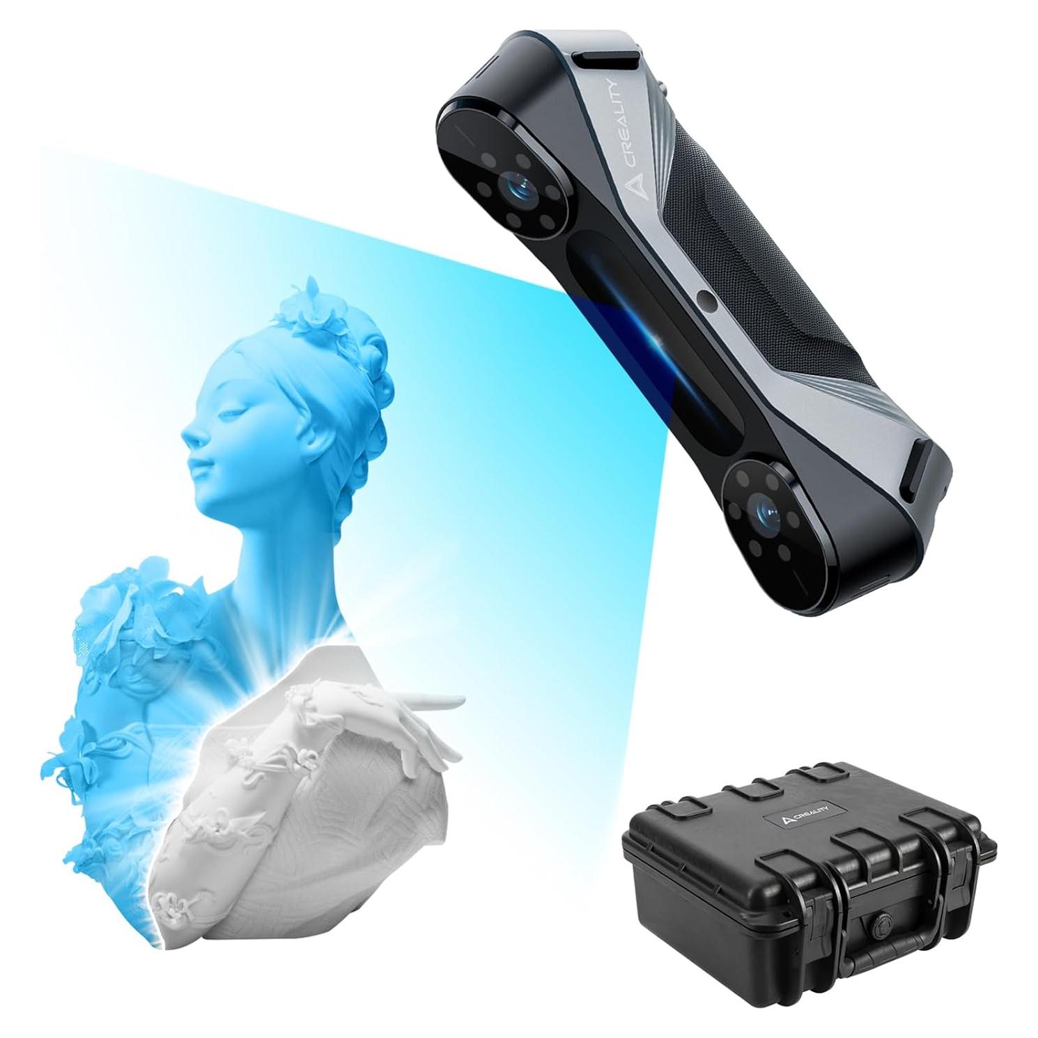 Escáner 3D Creality CR-Scan Raptor 0.02mm Precisión Luz Azul