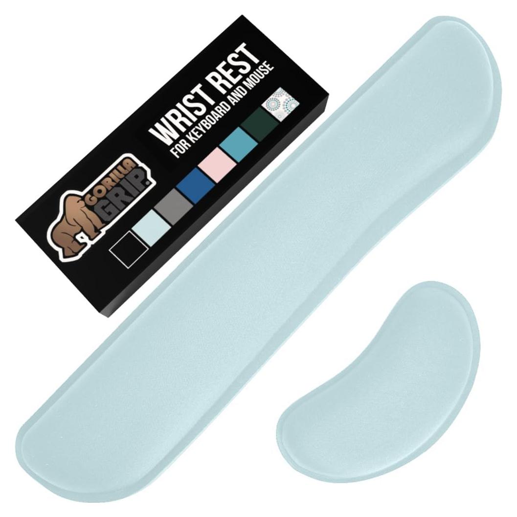 Reposabrazos Ergonómico Hills Point Gel Memory Foam Azul Cielo