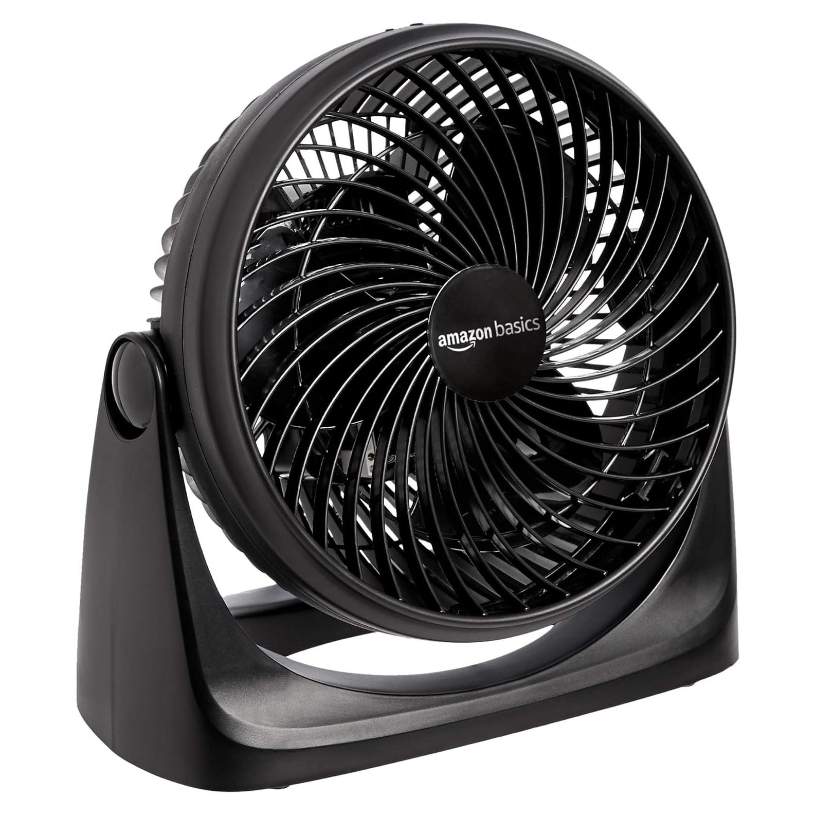 Ventilador Circulador de Aire Amazon Basics 35W 3 Velocidades Negro