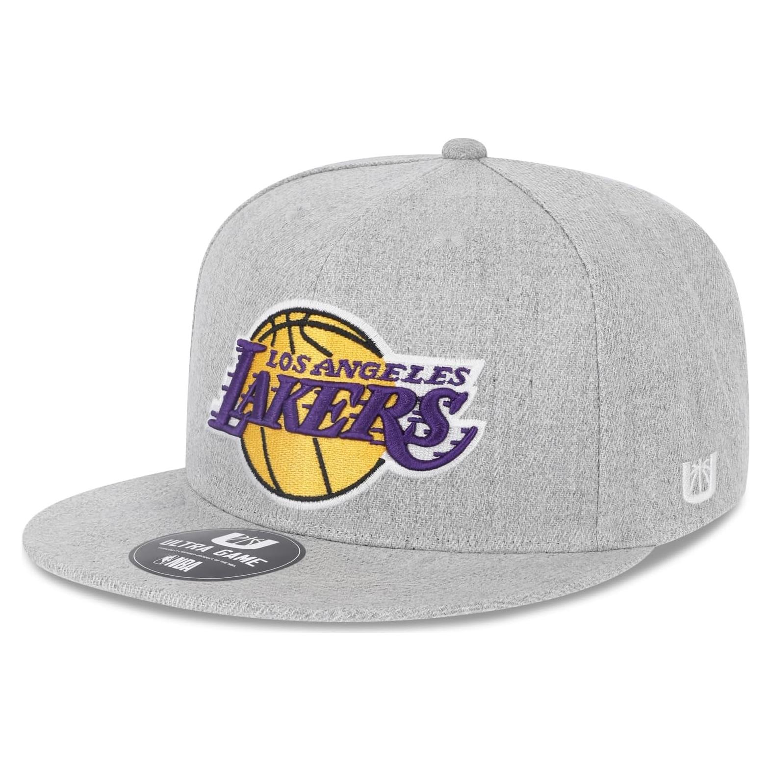 Gorro de Béisbol Ultra Game NBA Los Angeles Lakers Gris