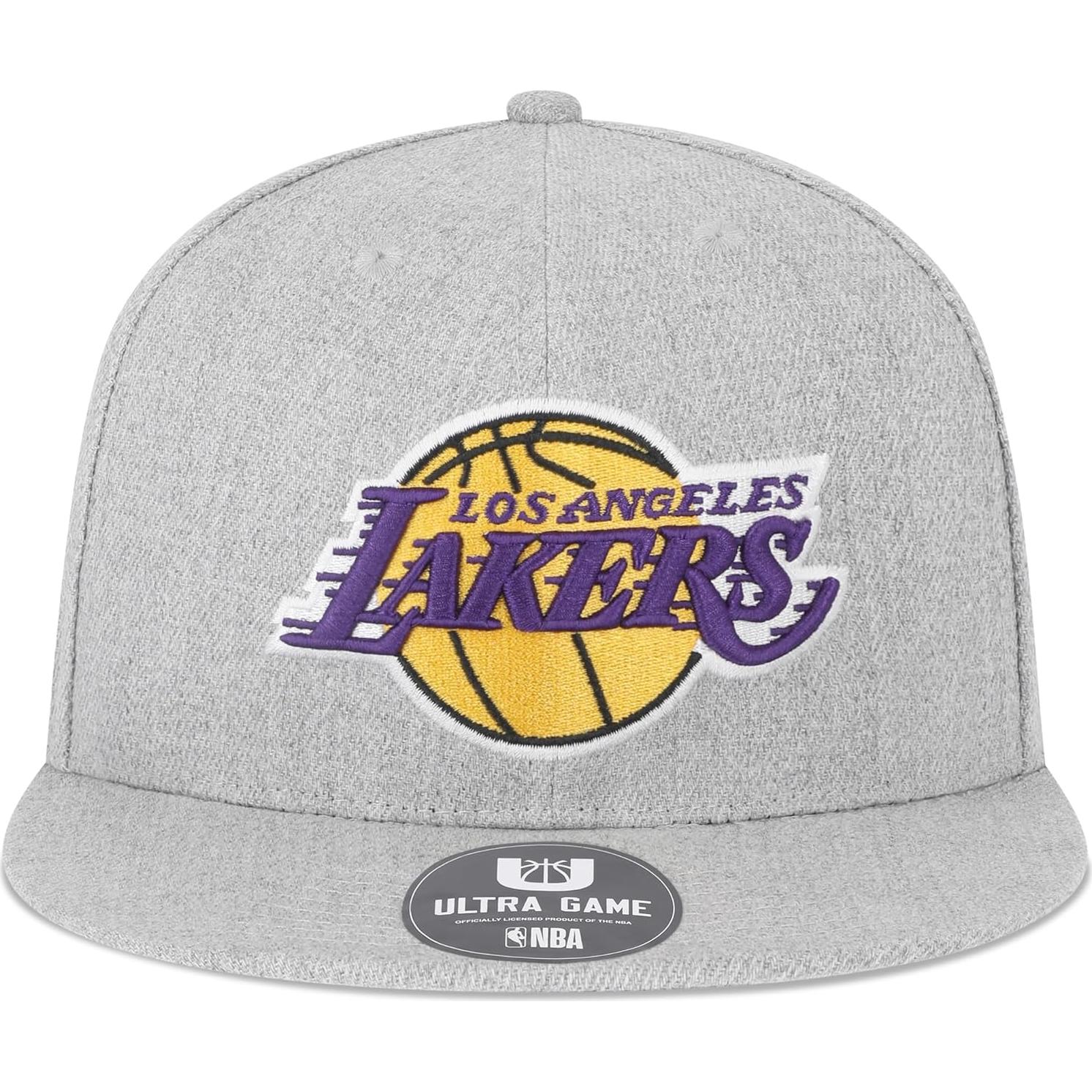 Gorro de Béisbol Ultra Game NBA Los Angeles Lakers Gris