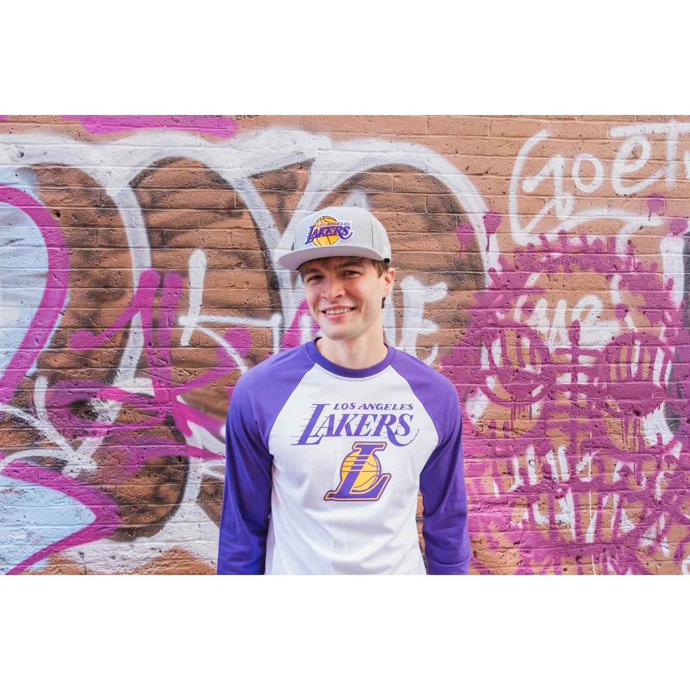 Gorro de Béisbol Ultra Game NBA Los Angeles Lakers Gris