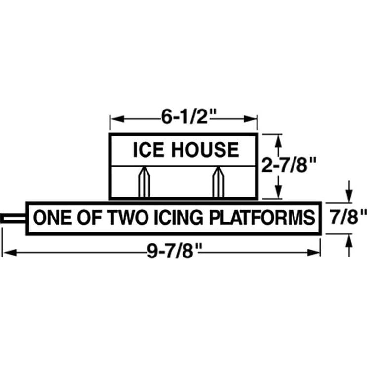 Kit Casa de Hielo y Plataforma Walthers 25 x 9.5 cm