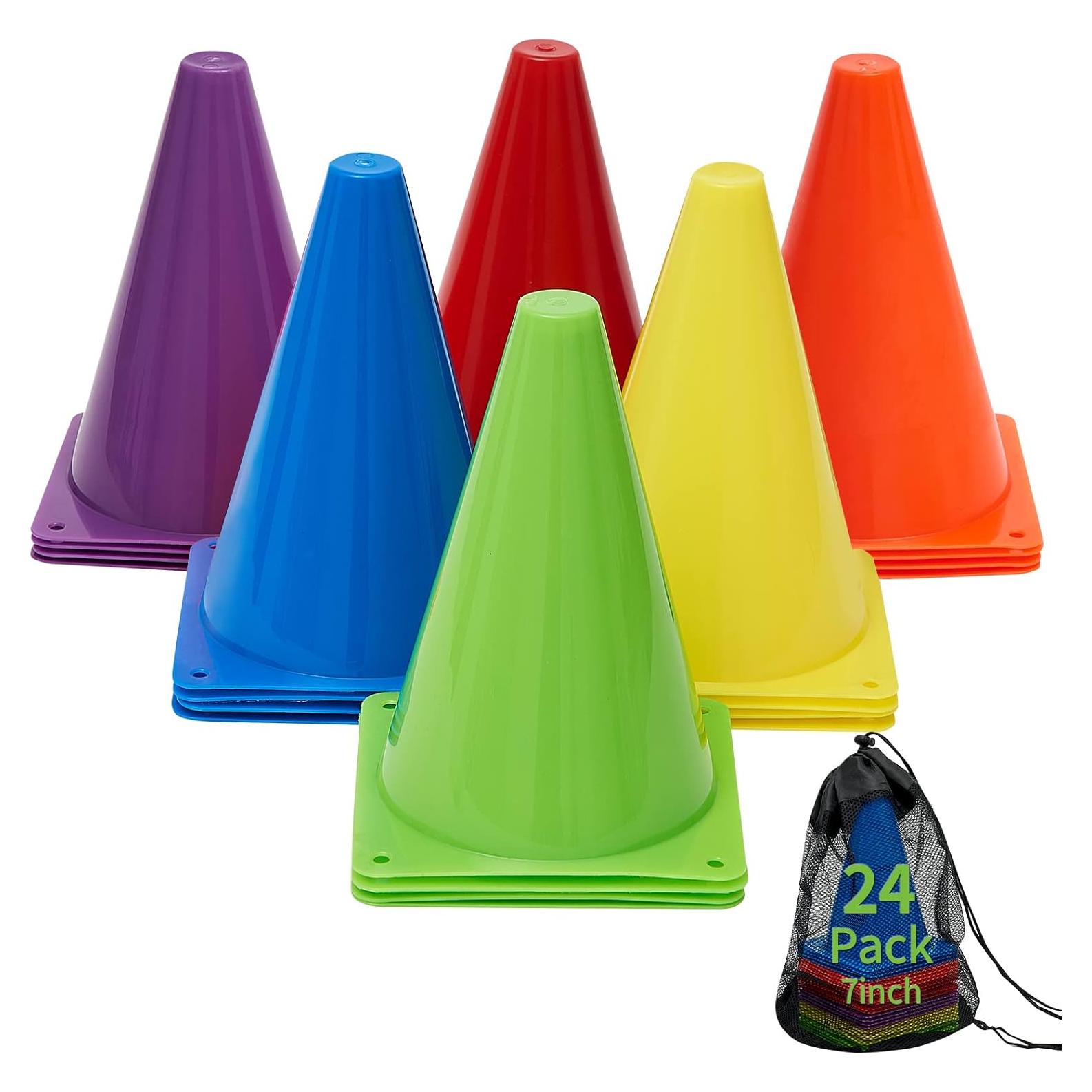Conos de Entrenamiento MIVERYEA 24 Piezas 17,78 cm Multicolor