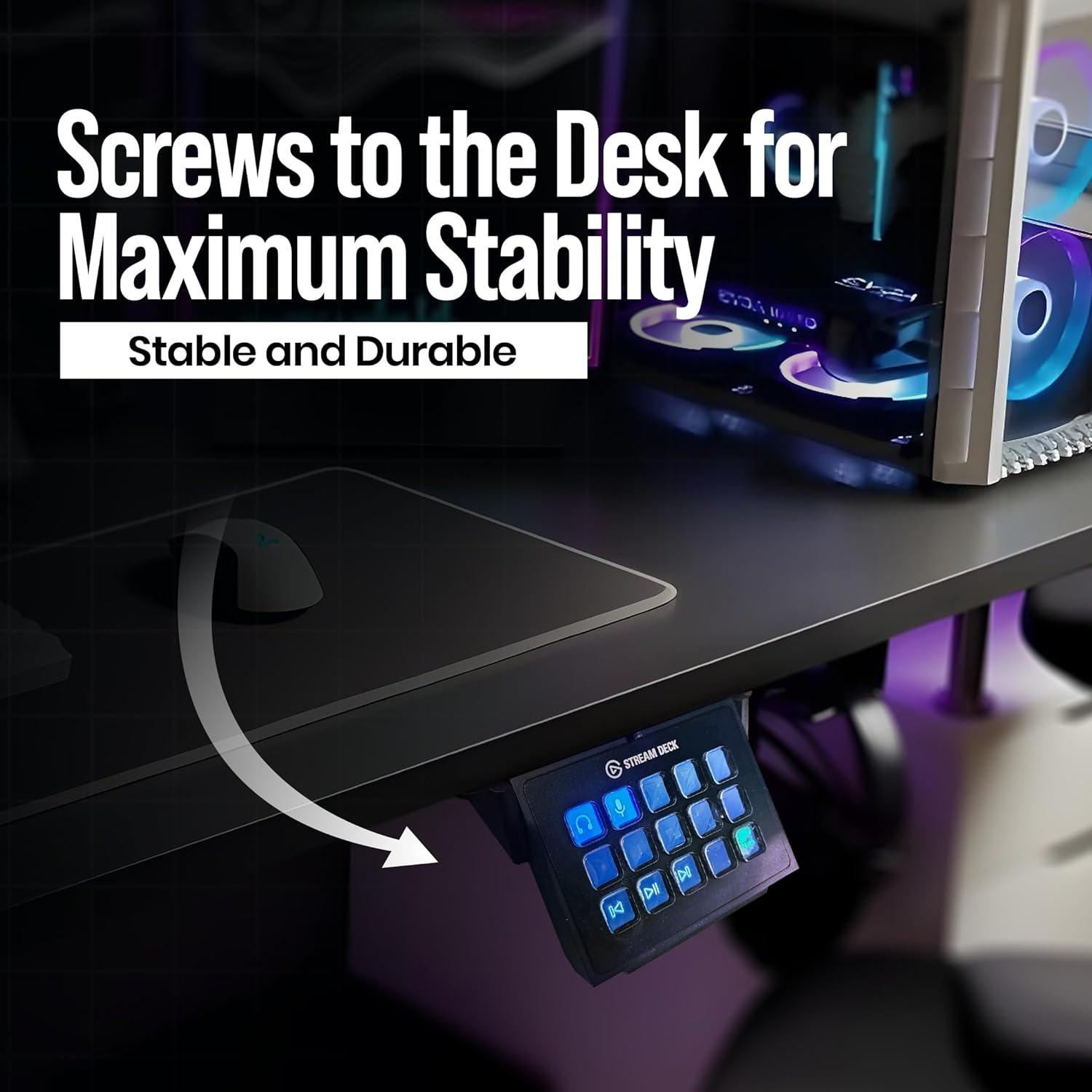 Soporte Bajo Escritorio para Stream Deck Titan3DWorks MK1 MK2