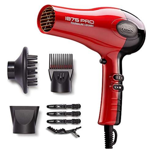 Secador de Pelo KISS Pro Cerámico 1875W con 7 Accesorios